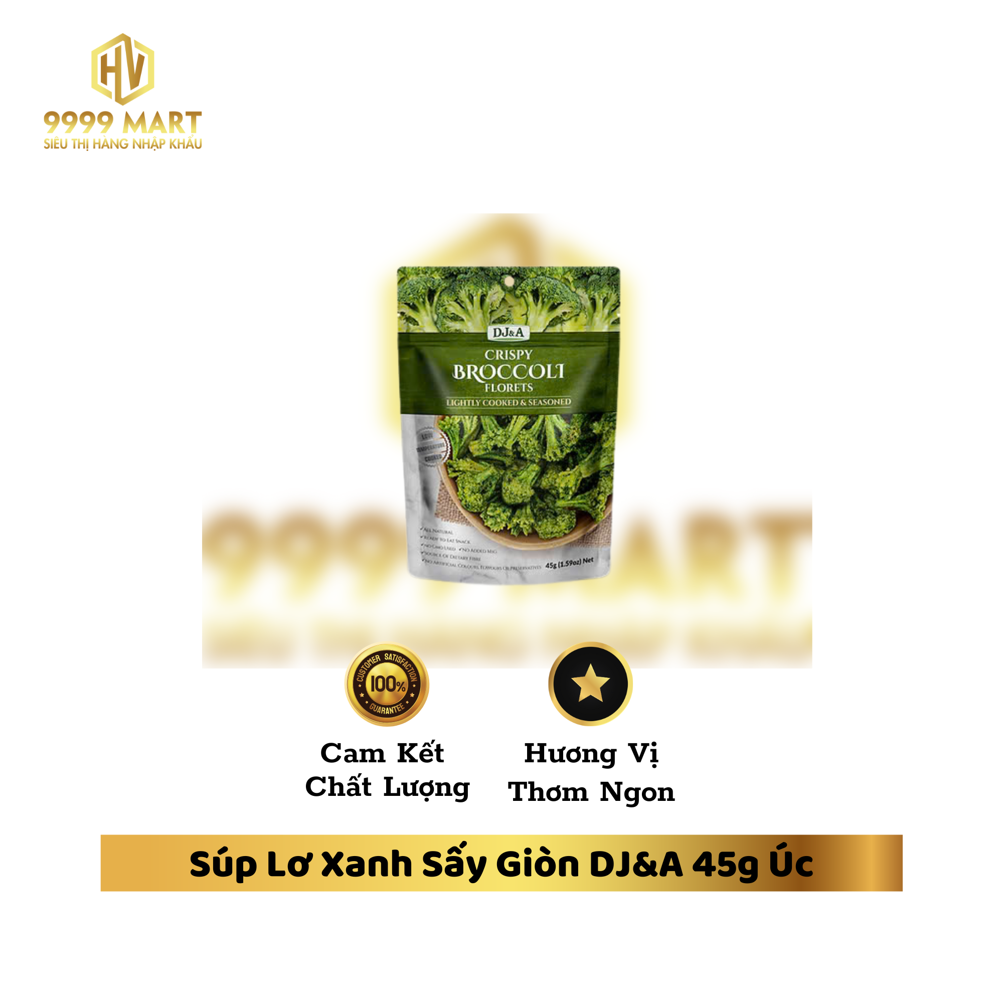 Súp Lơ Xanh Sấy Giòn DJ&A 45g Úc
