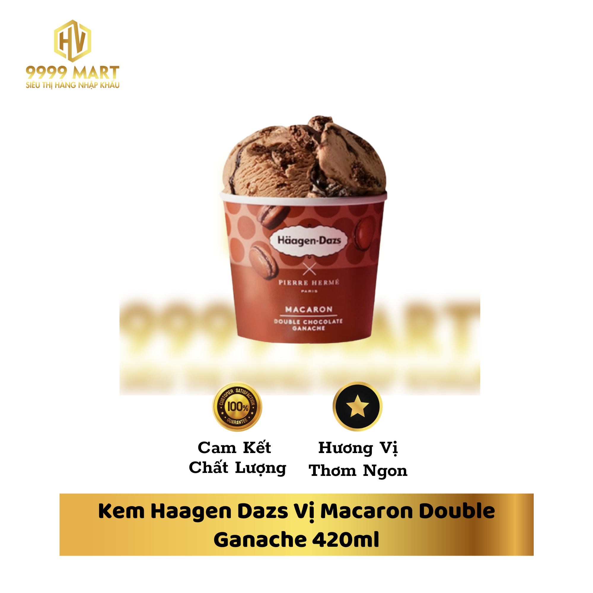Kem Haagen Dazs Vị Macaron Double Ganache 420ml