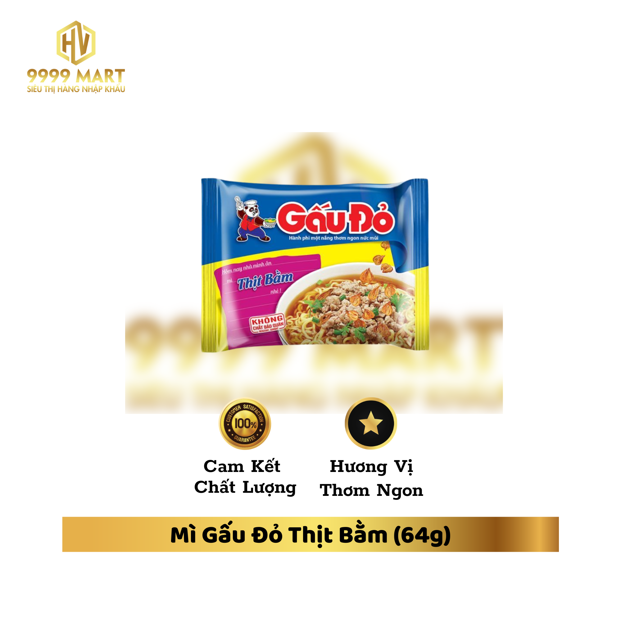 Mì Gấu Đỏ Thịt Bằm (64g)