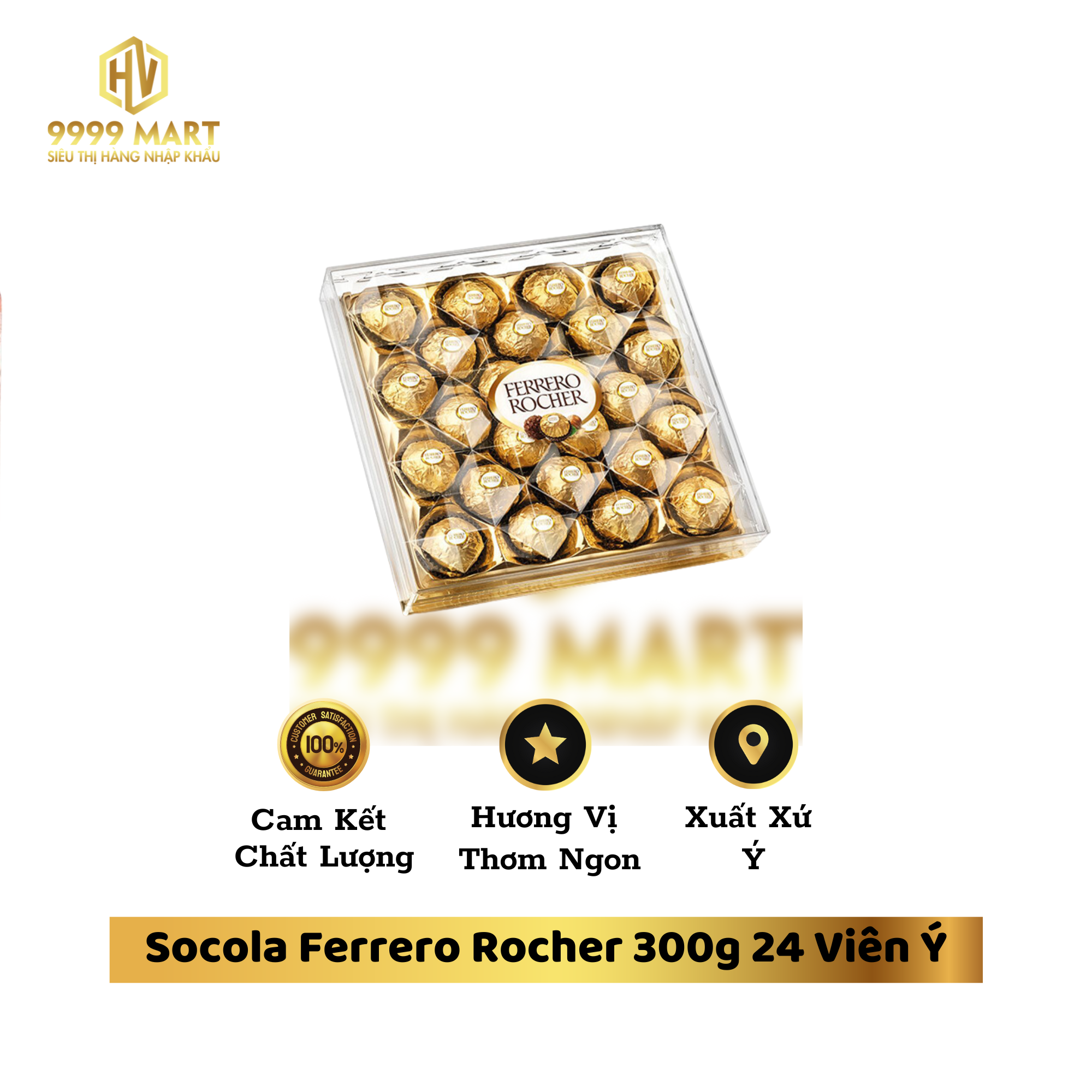 Socola Ferrero Rocher 300g 24 Viên Ý