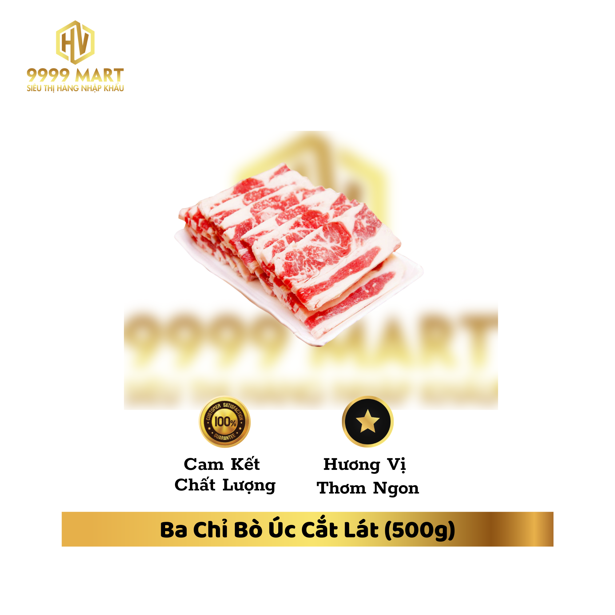 Ba Chỉ Bò Úc Cắt Lát (500g)