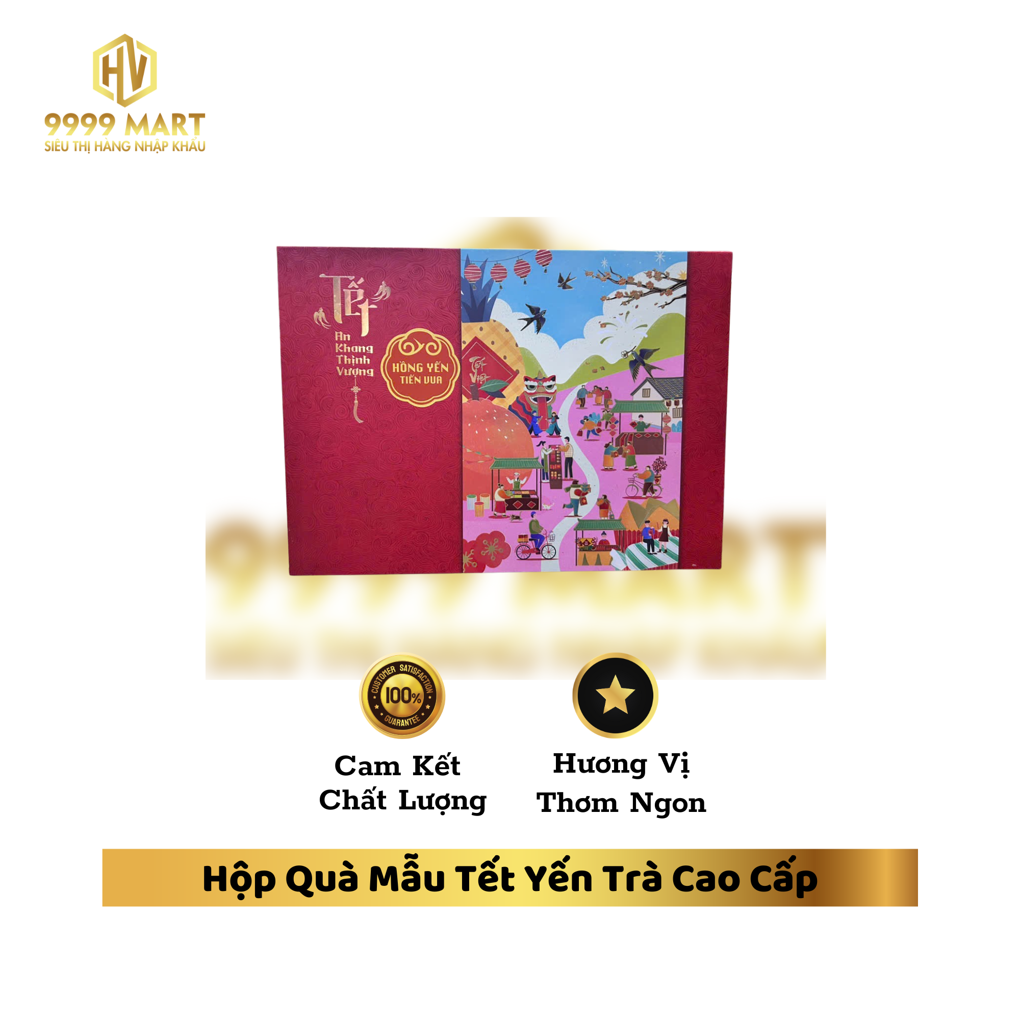 Hộp Quà Mẫu Tết Yến Trà Cao Cấp