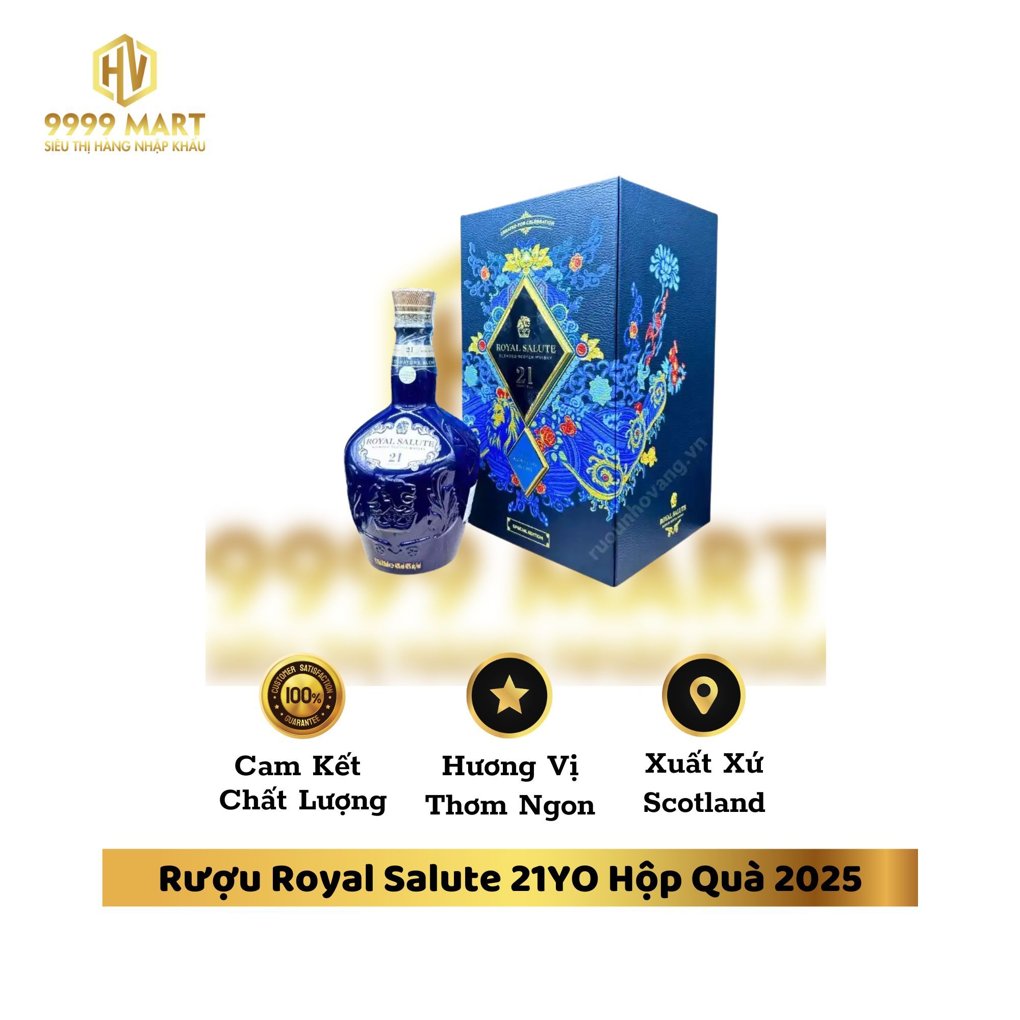 Rượu Royal Salute 21YO Hộp Quà 2025