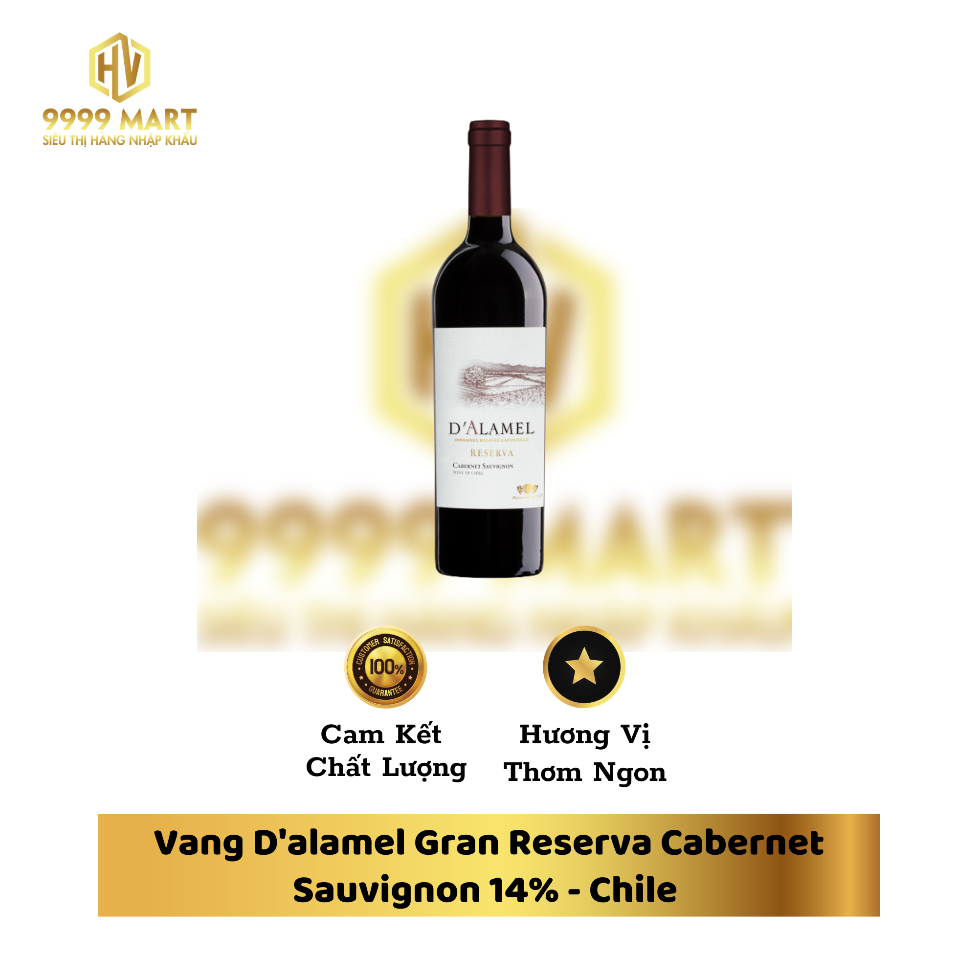 Vang D'alamel Gran Reserva Cabernet Sauvignon 14% Chile
