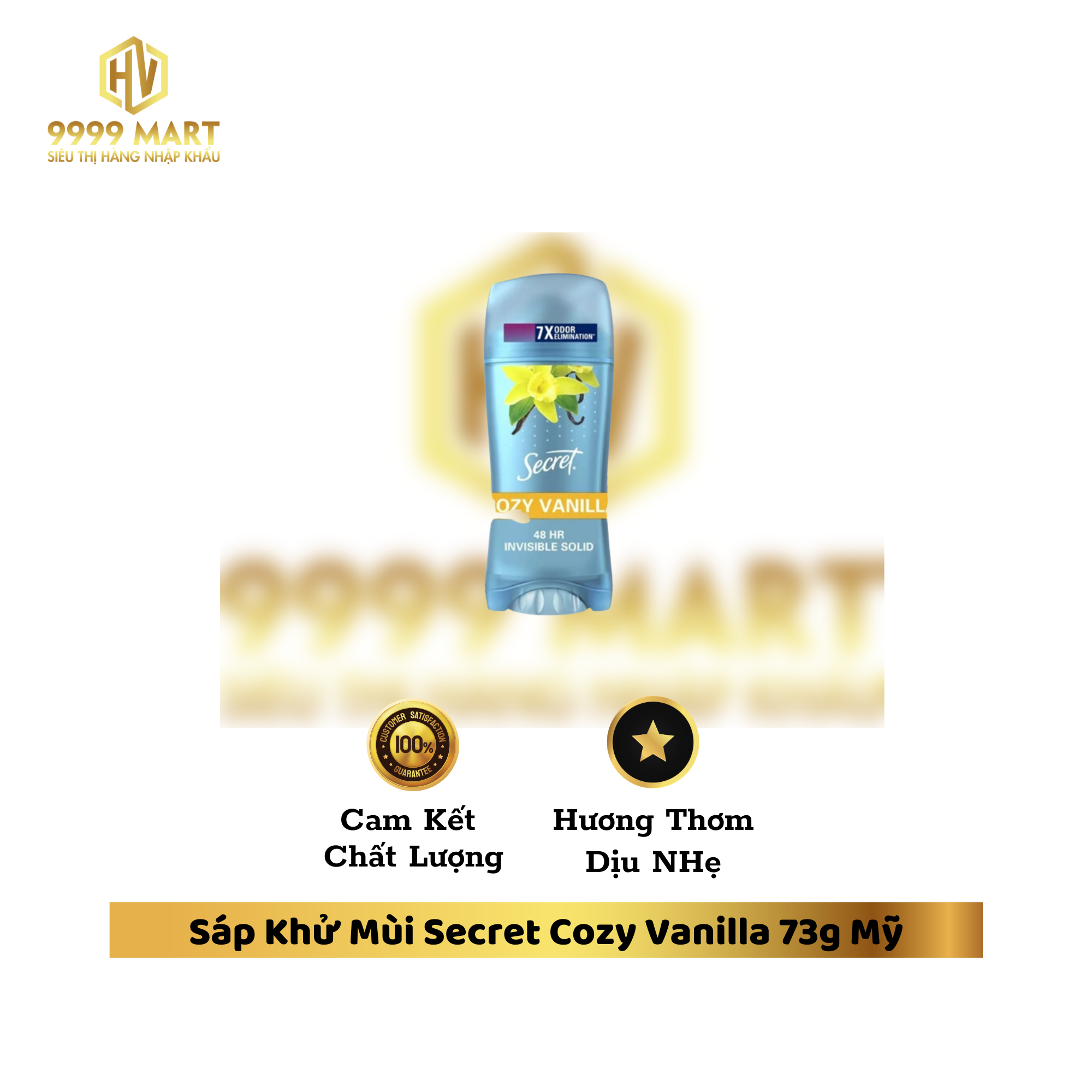 Sáp Khử Mùi Secret Cozy Vanilla 73g Mỹ