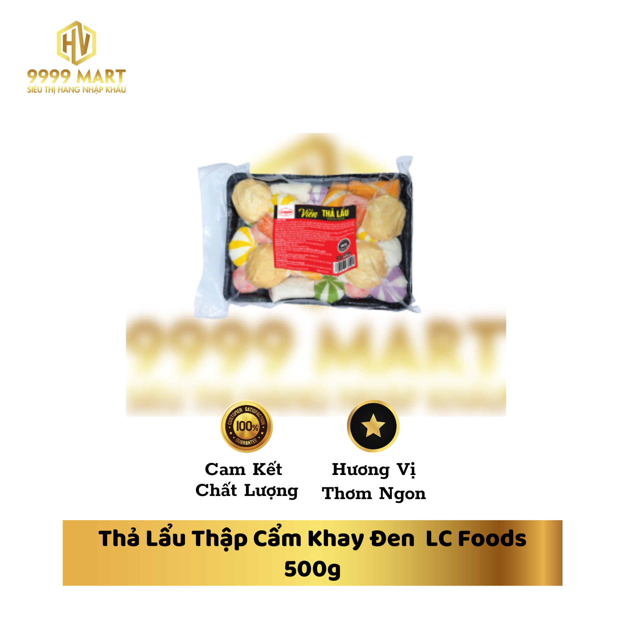 Thả Lẩu Thập Cẩm Khay Đen LC Foods 500g