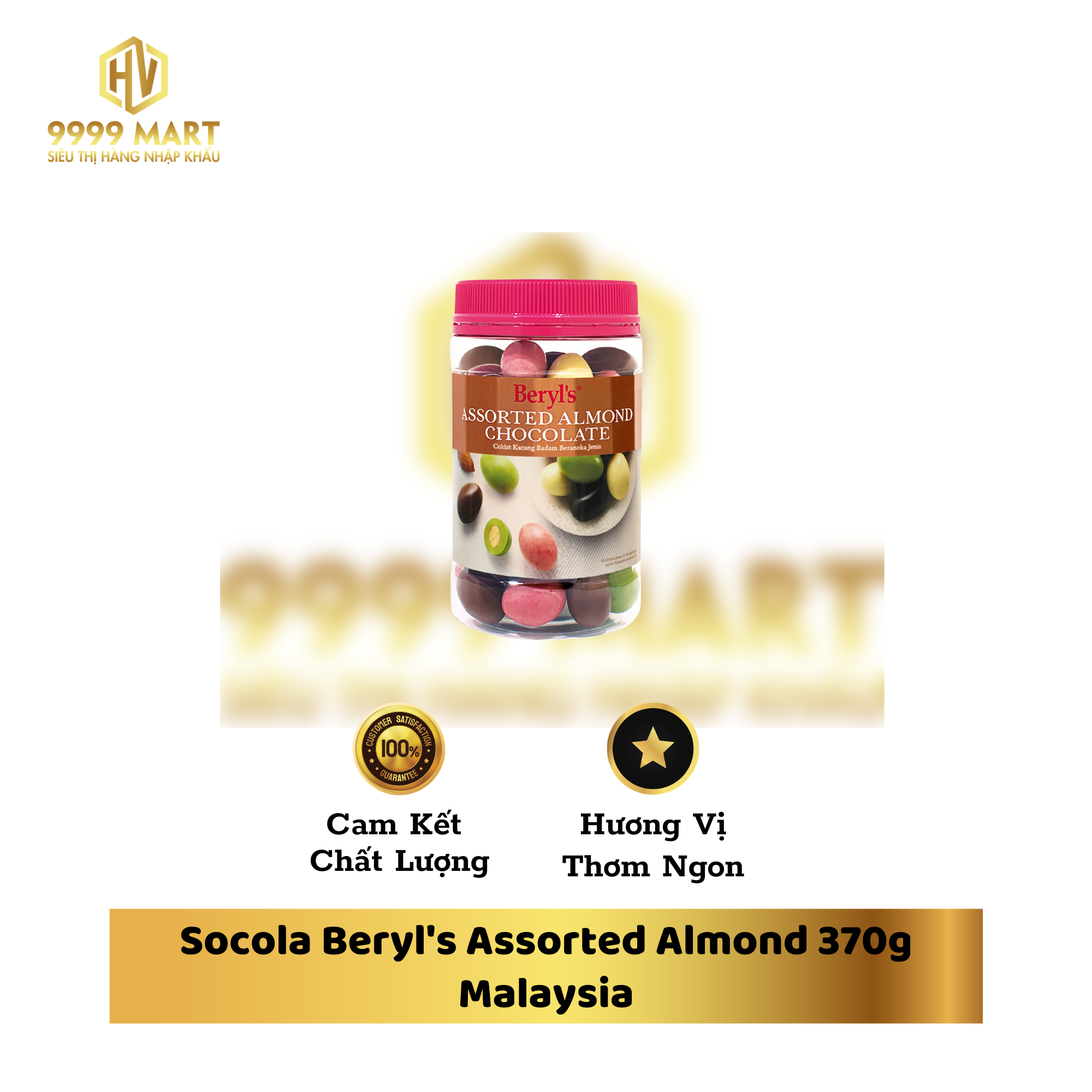 Socola Beryl's Assorted Almond 370g Malaysia