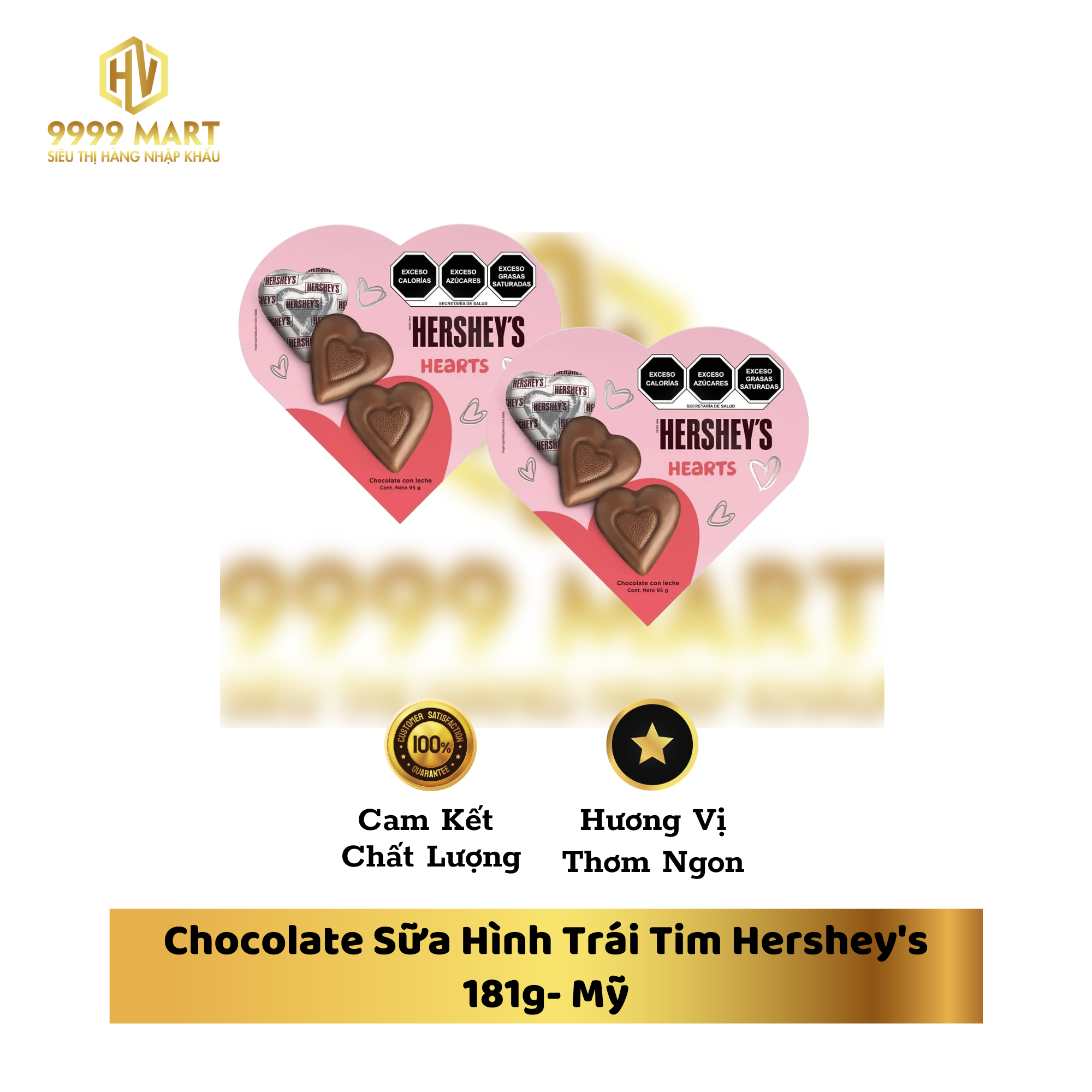Chocolate Sữa Hình Trái Tim Hershey's 181g Mỹ
