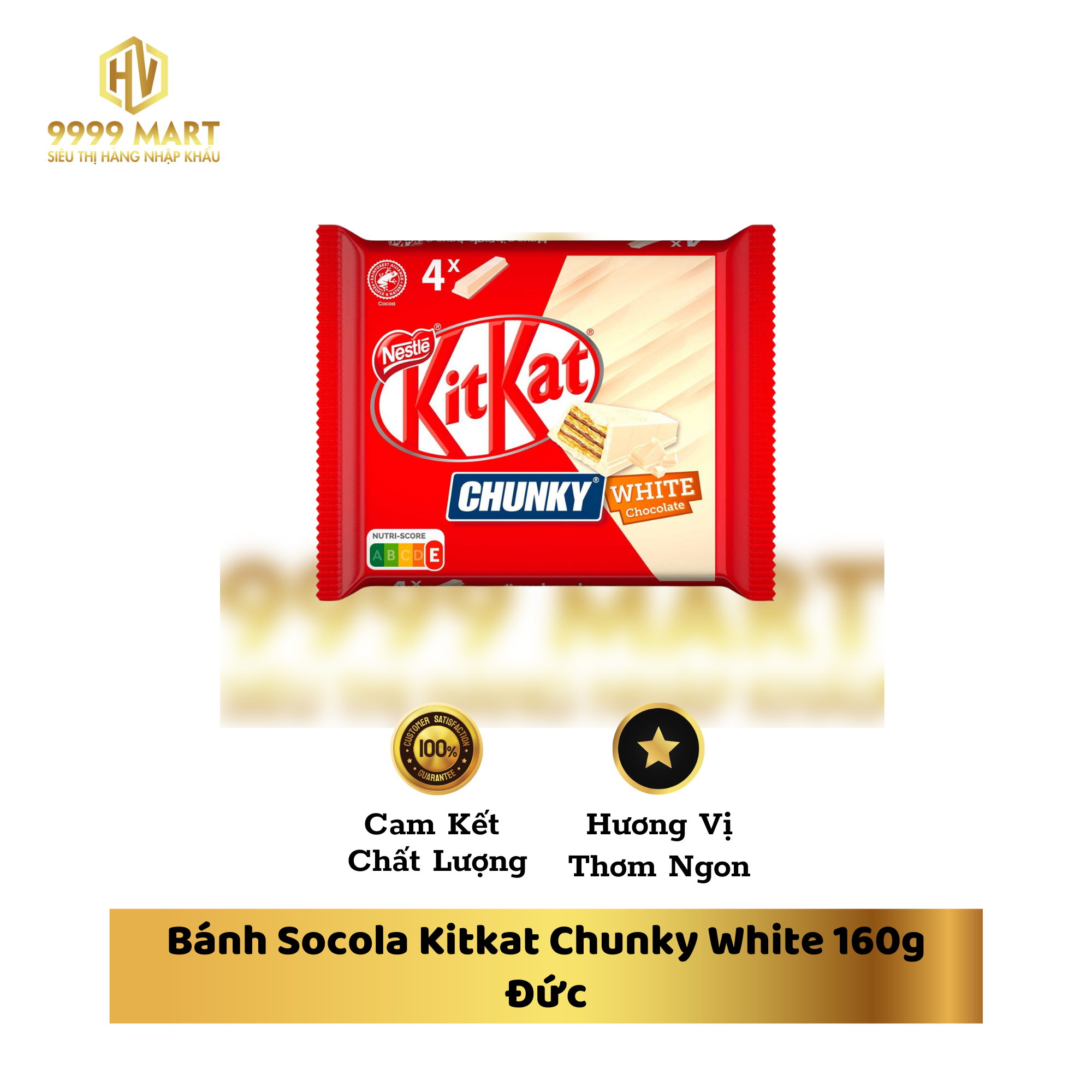 Bánh Socola Kitkat Chunky White 160g Đức