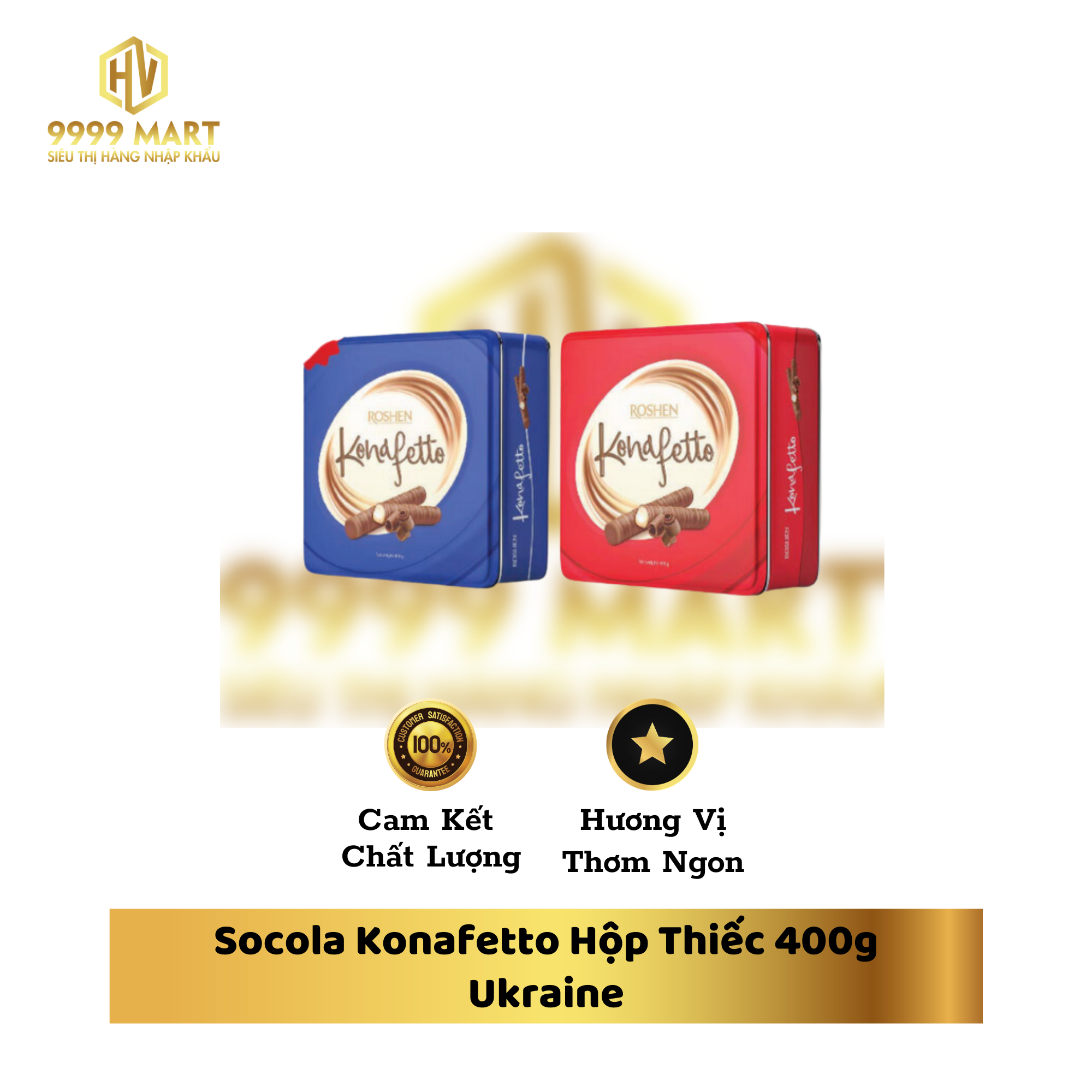 Socola Konafetto Hộp Thiếc 400g Ukraine