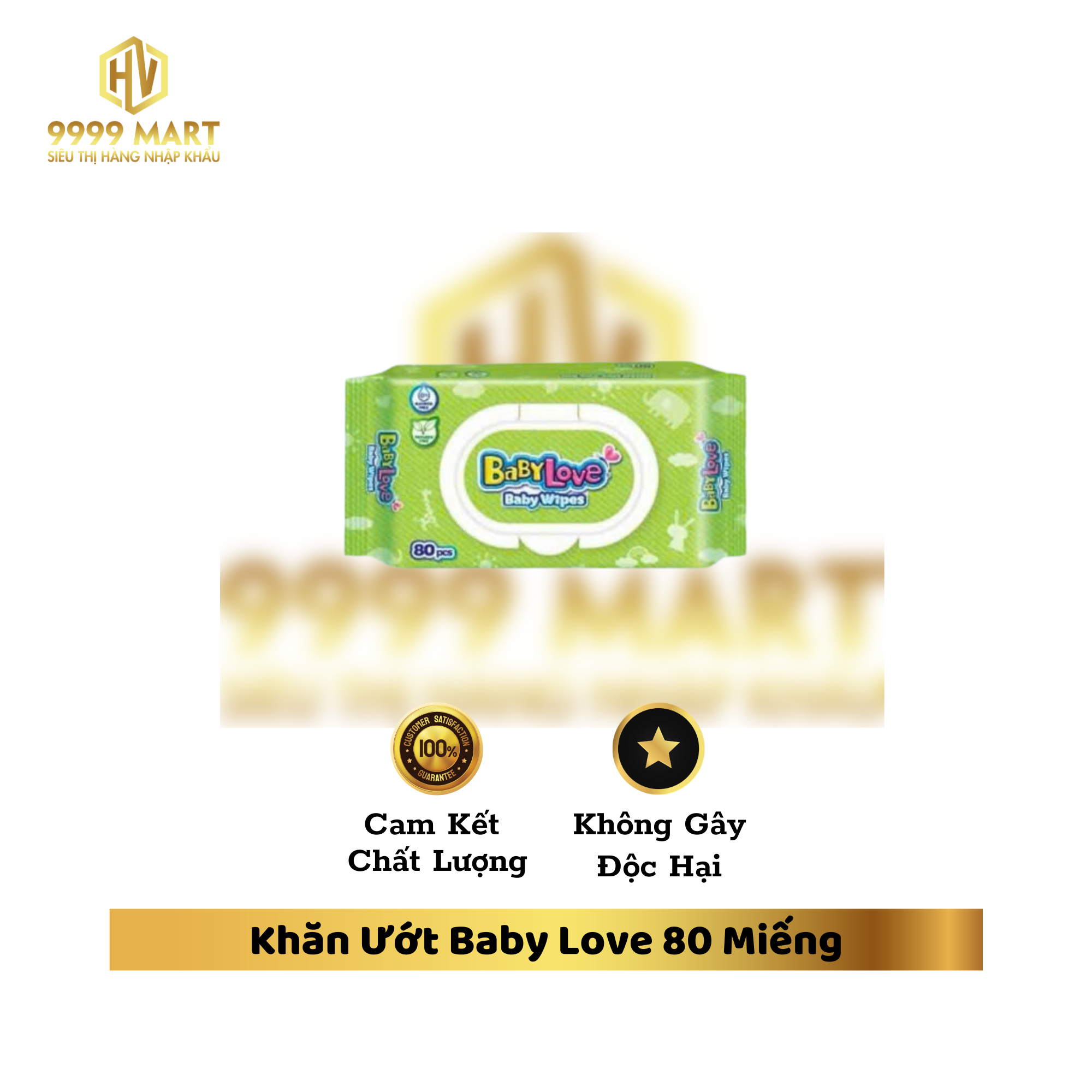Khăn Ướt Baby Love 80 Miếng
