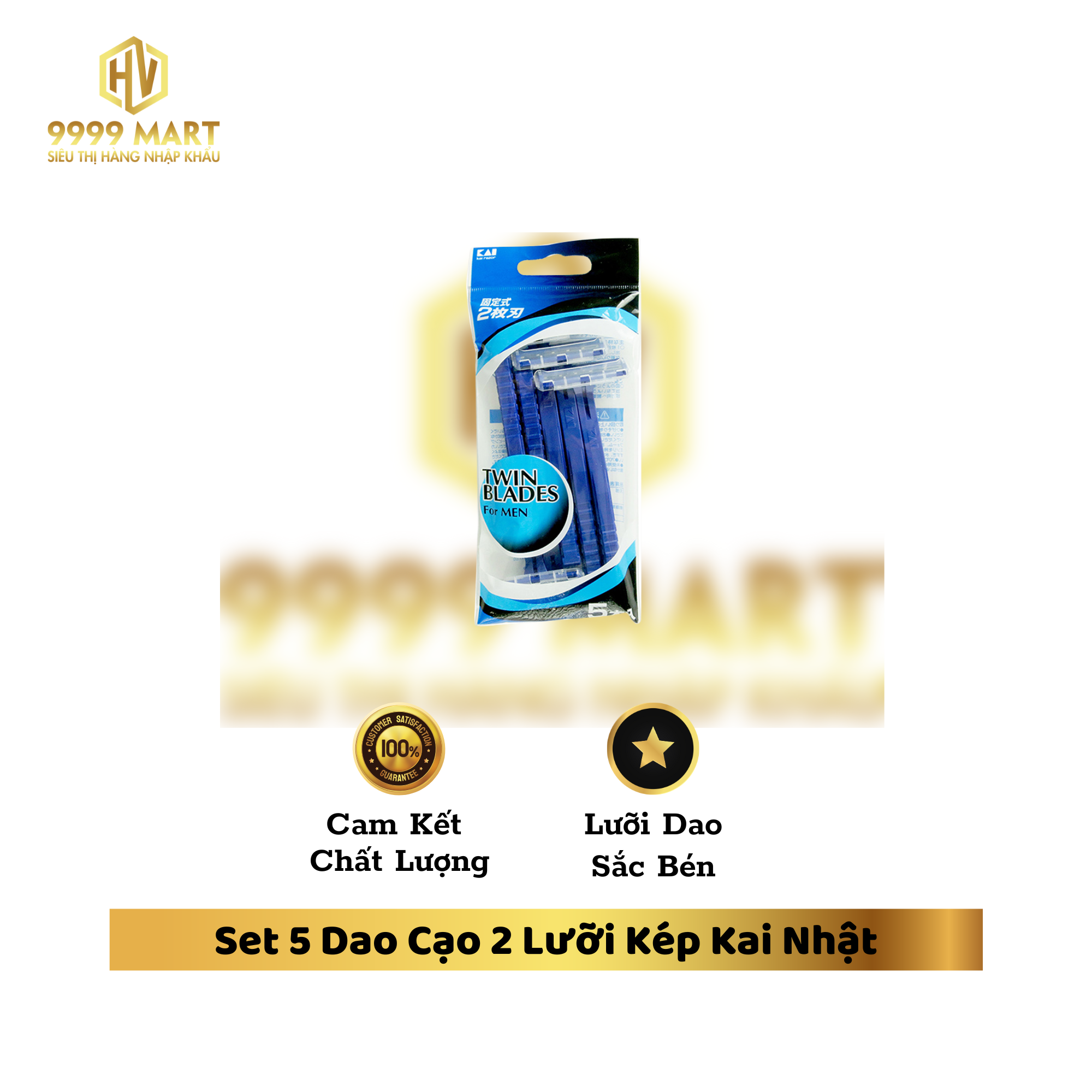 Set 5 Dao Cạo 2 Lưỡi Kép Kai Nhật