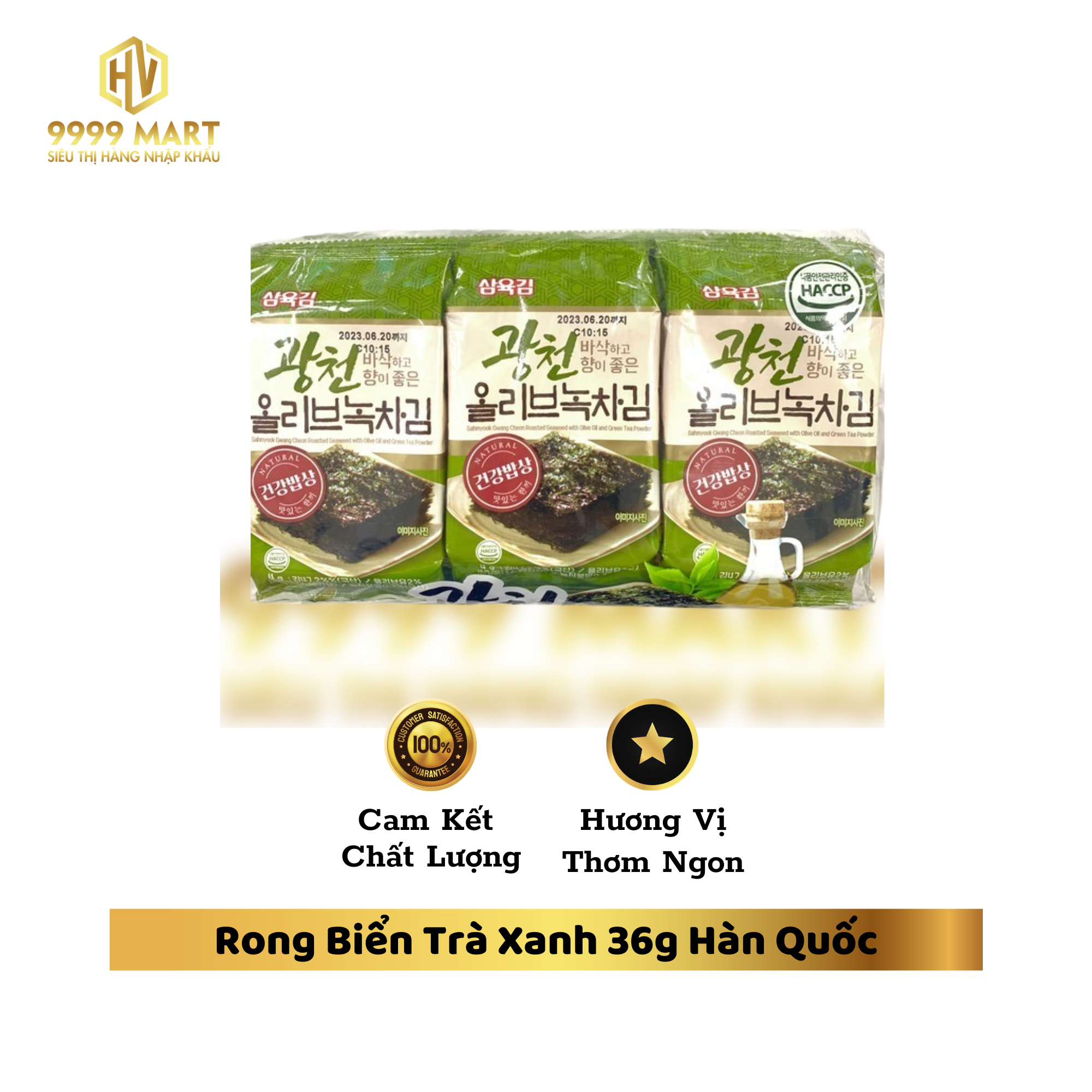 Rong Biển Trà Xanh 36g Hàn Quốc