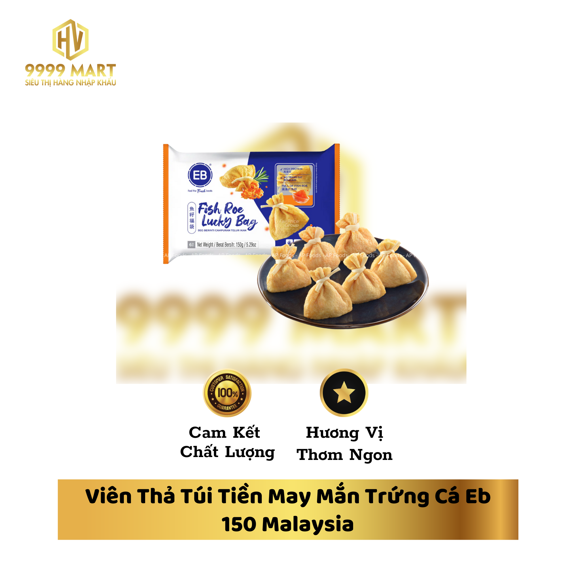Viên Thả Túi Tiền May Mắn Trứng Cá Eb 150 Malaysia
