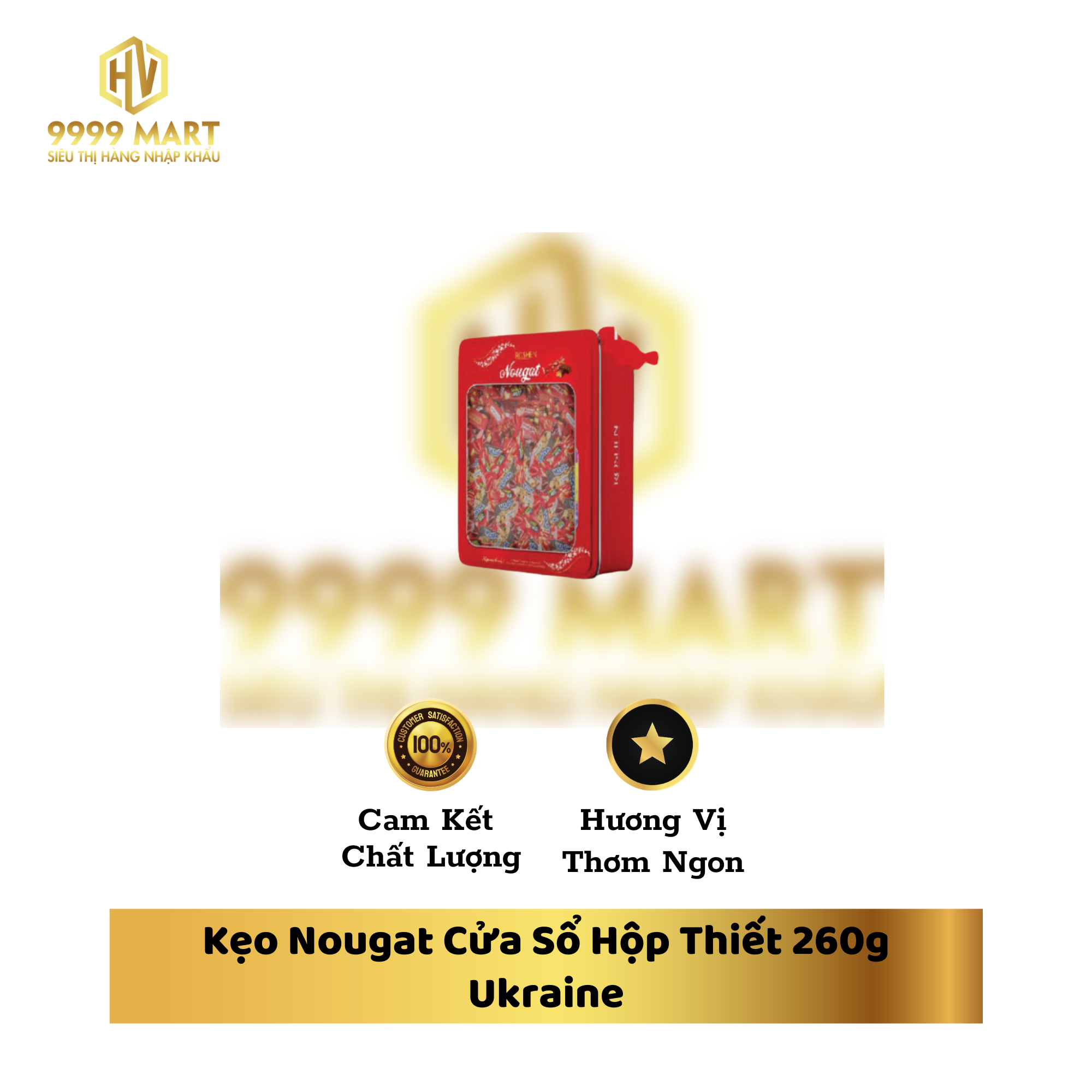 Kẹo Nougat Cửa Sổ Hộp Thiết 260g Ukraine