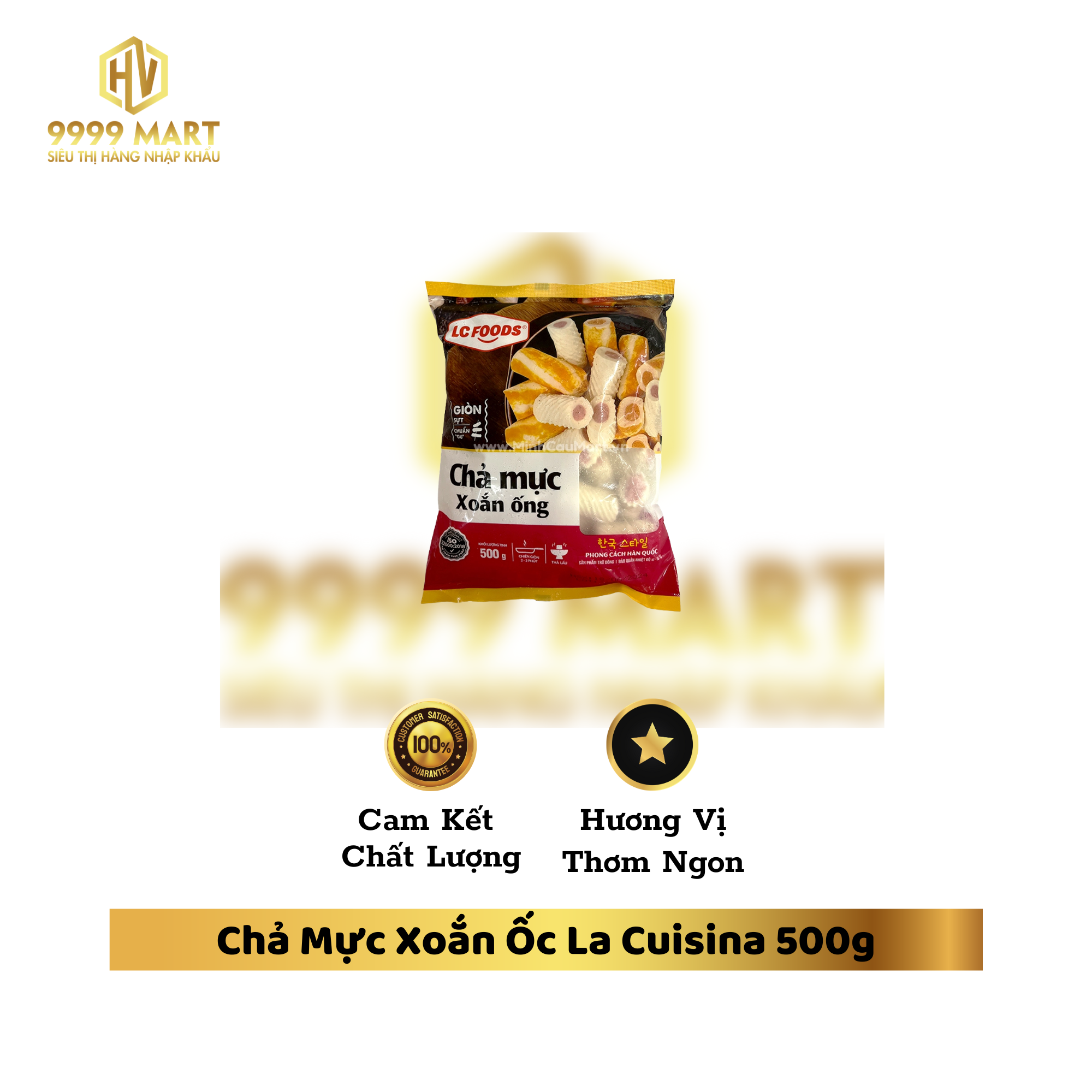 Viên Thả Lẩu Nhân Răng Mực LC Food 500g