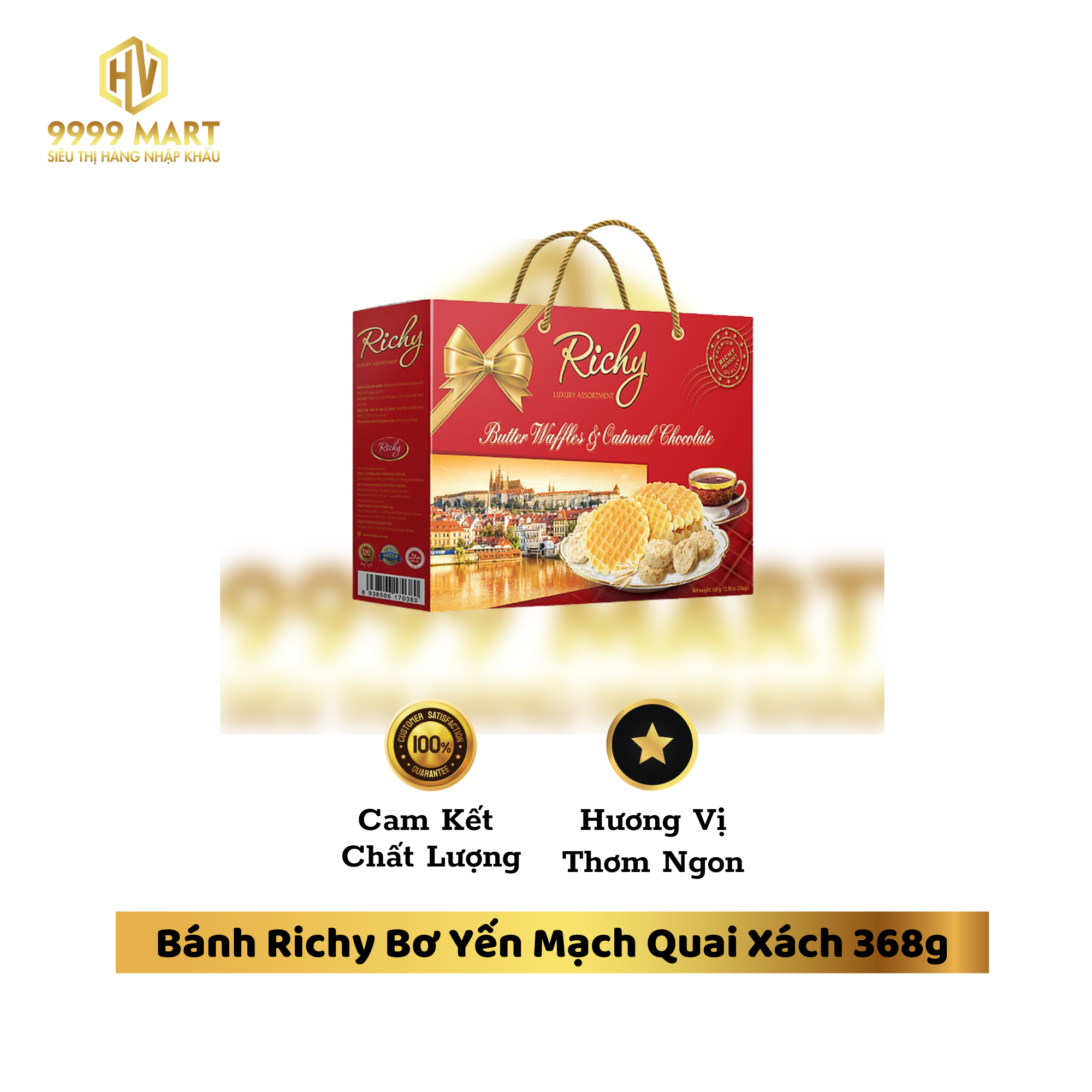 Bánh Richy Bơ Yến Mạch Quai Xách 368g