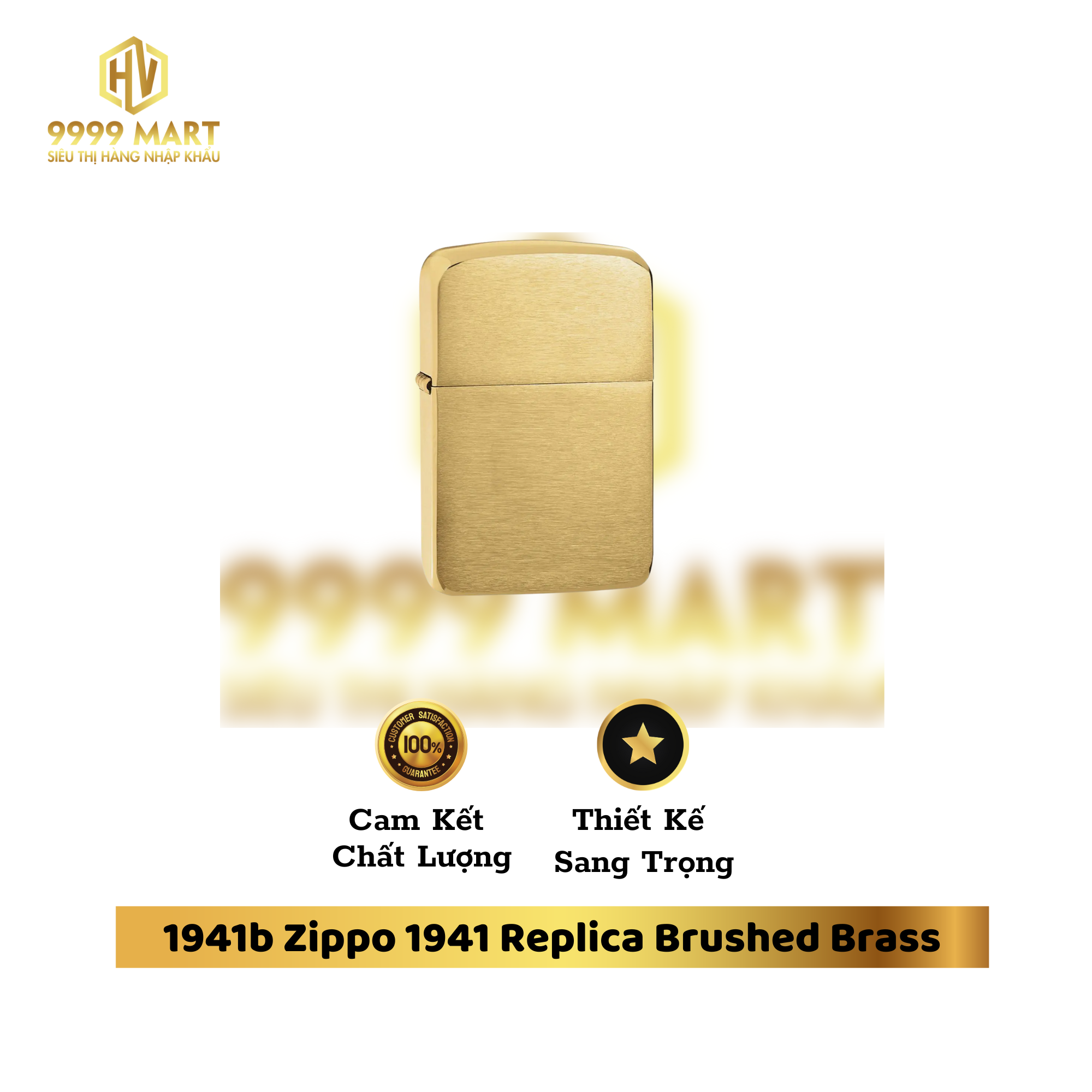 1941b Zippo 1941 Replica Brushed Brass