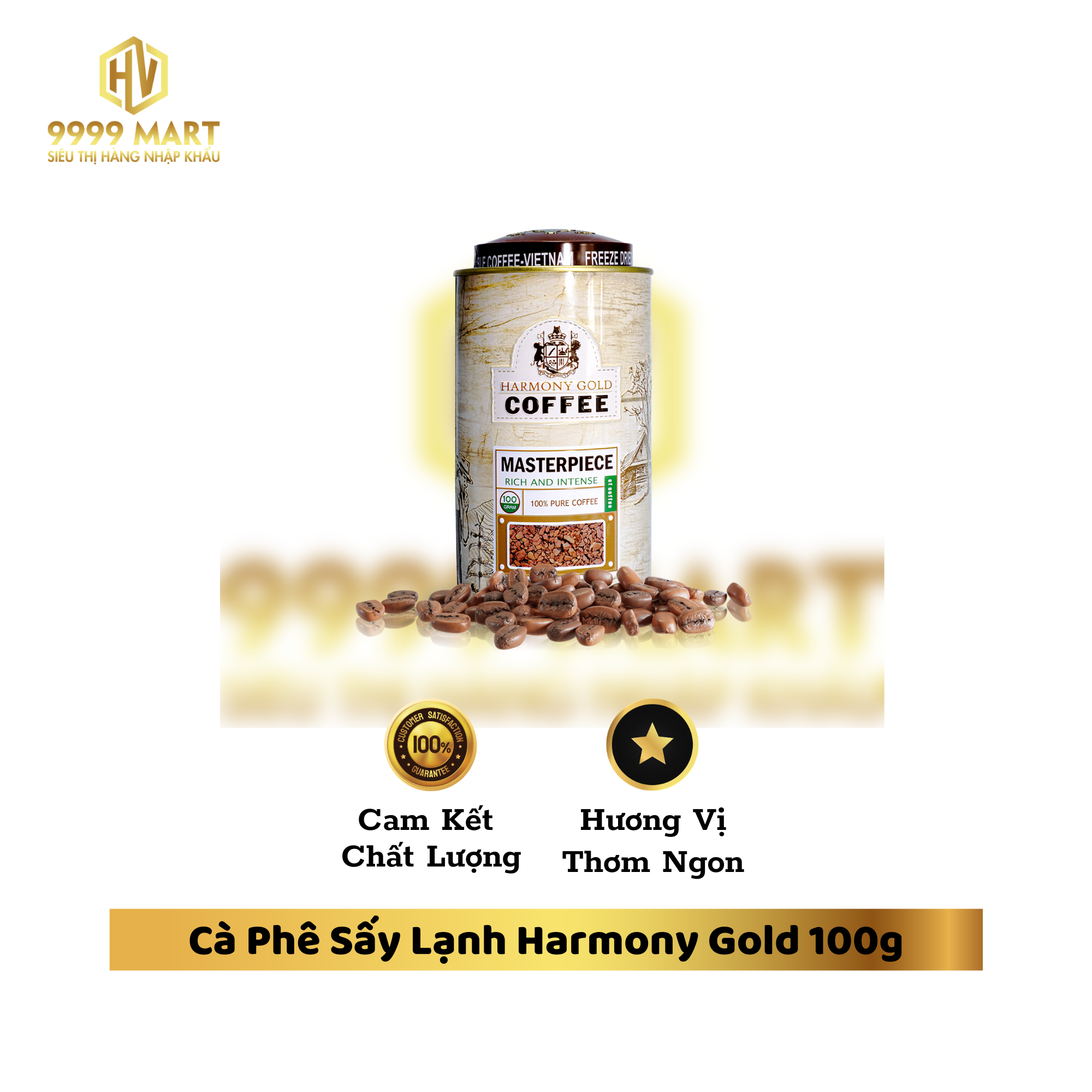 Cà Phê Sấy Lạnh Harmony Gold 100g