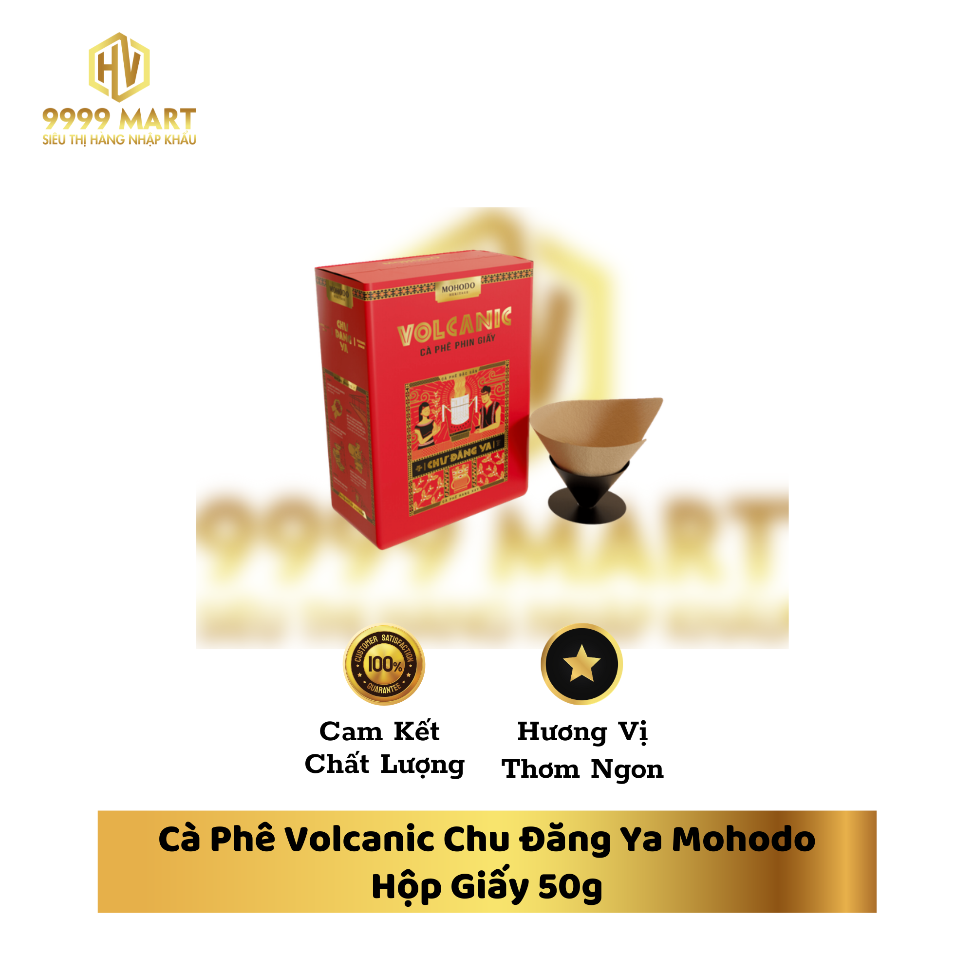 Cà Phê Volcanic Chu Đăng Ya Mohodo Hộp Giấy 50g