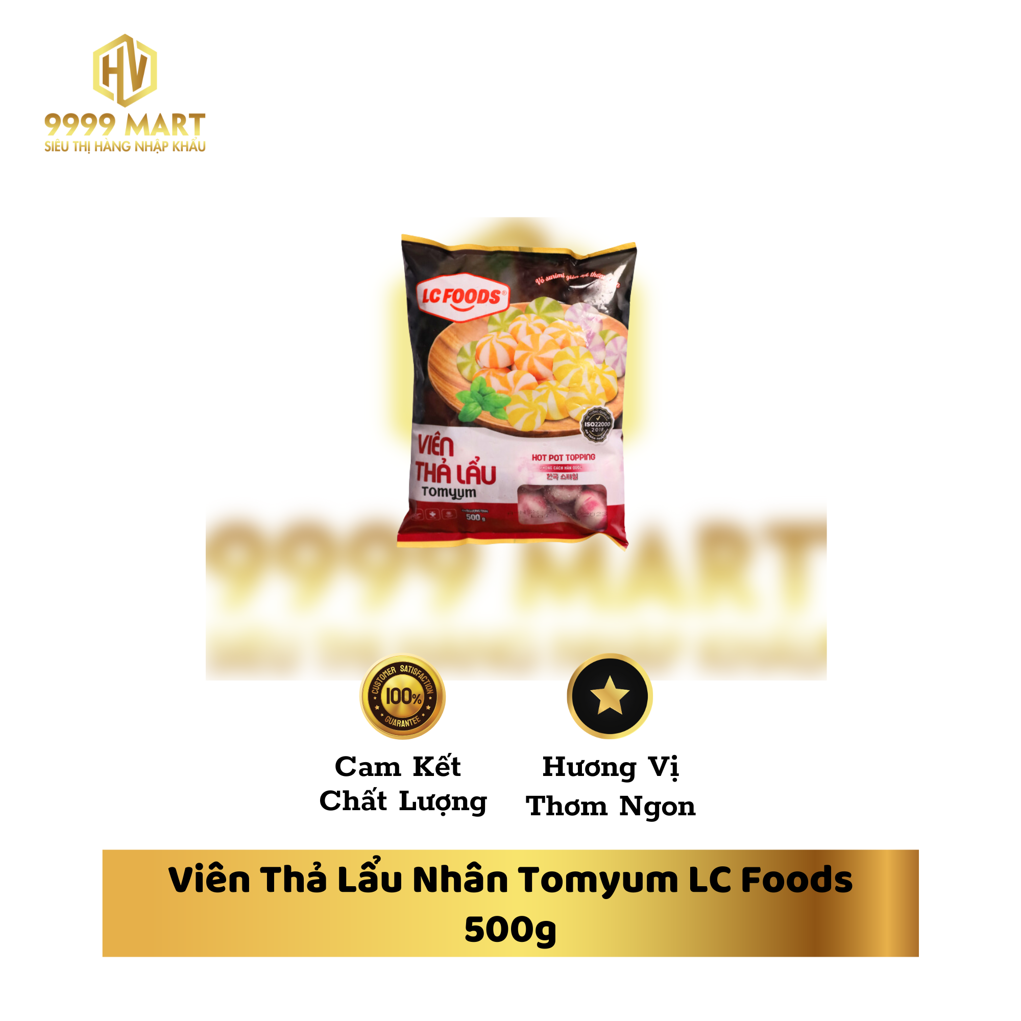 Viên Thả Lẩu Nhân Tomyum LC Foods 500g
