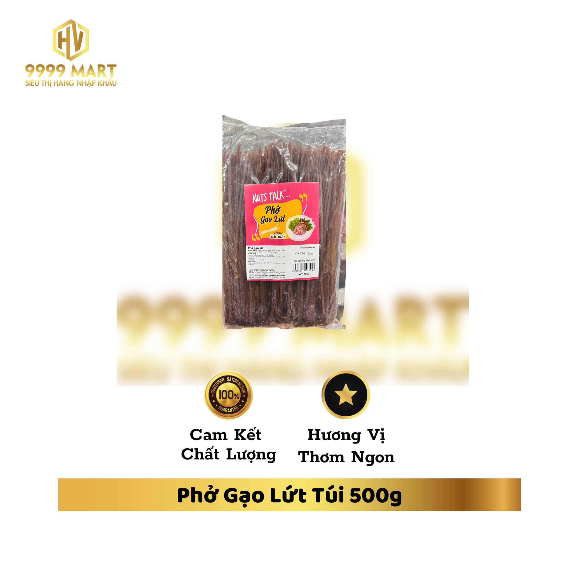 Phở Gạo Lứt Túi 500g