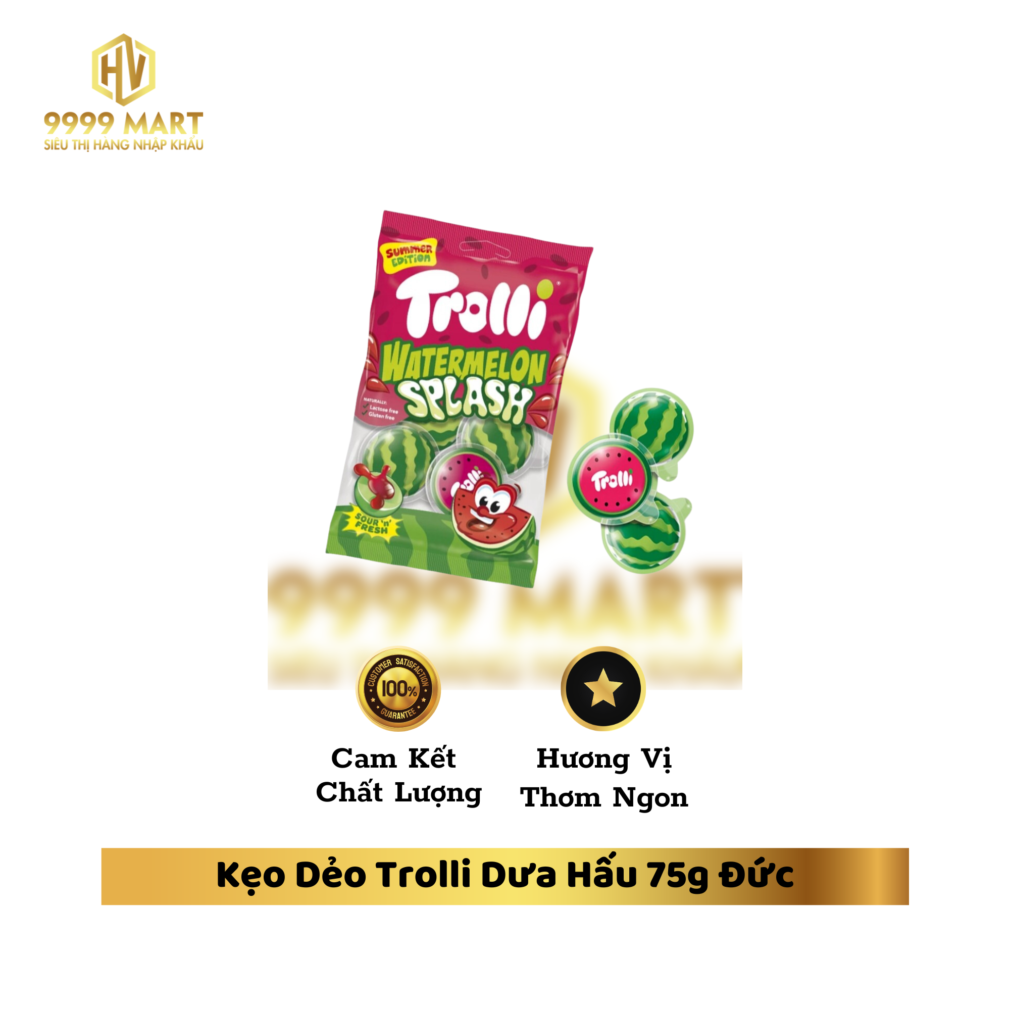 Kẹo Dẻo Trolli Dưa Hấu 75g Đức