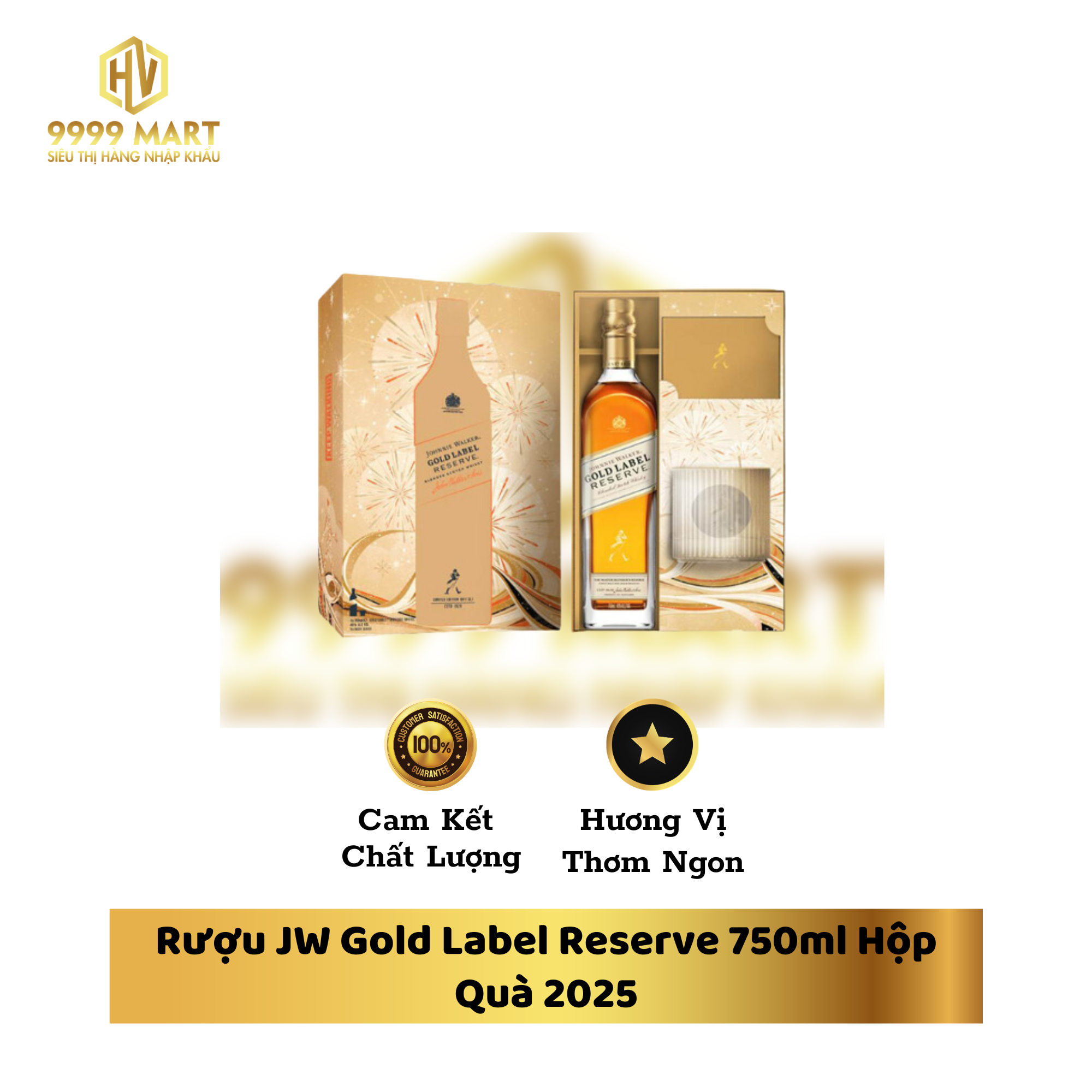 Rượu JW Gold Label Reserve 750ml Hộp Quà 2025
