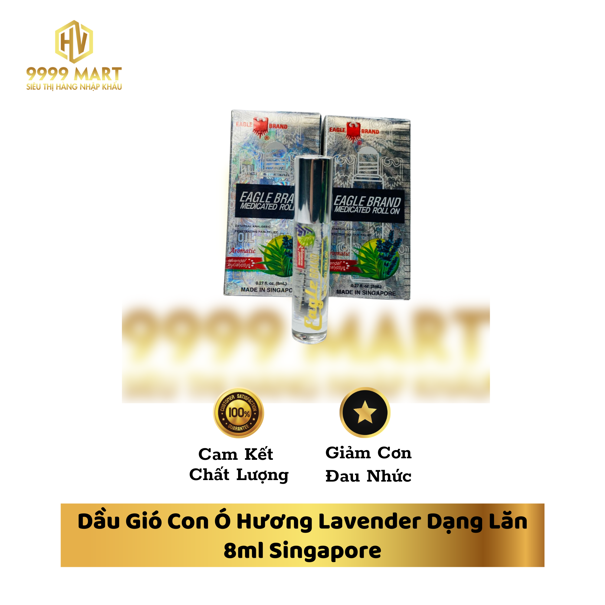 Dầu Gió Con Ó Hương Lavender Dạng Lăn 8ml Singapore