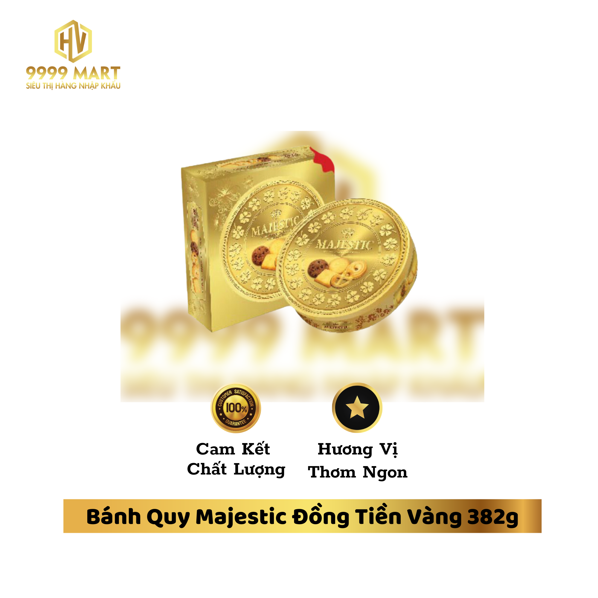 Bánh Quy Majestic Đồng Tiền Vàng 382g