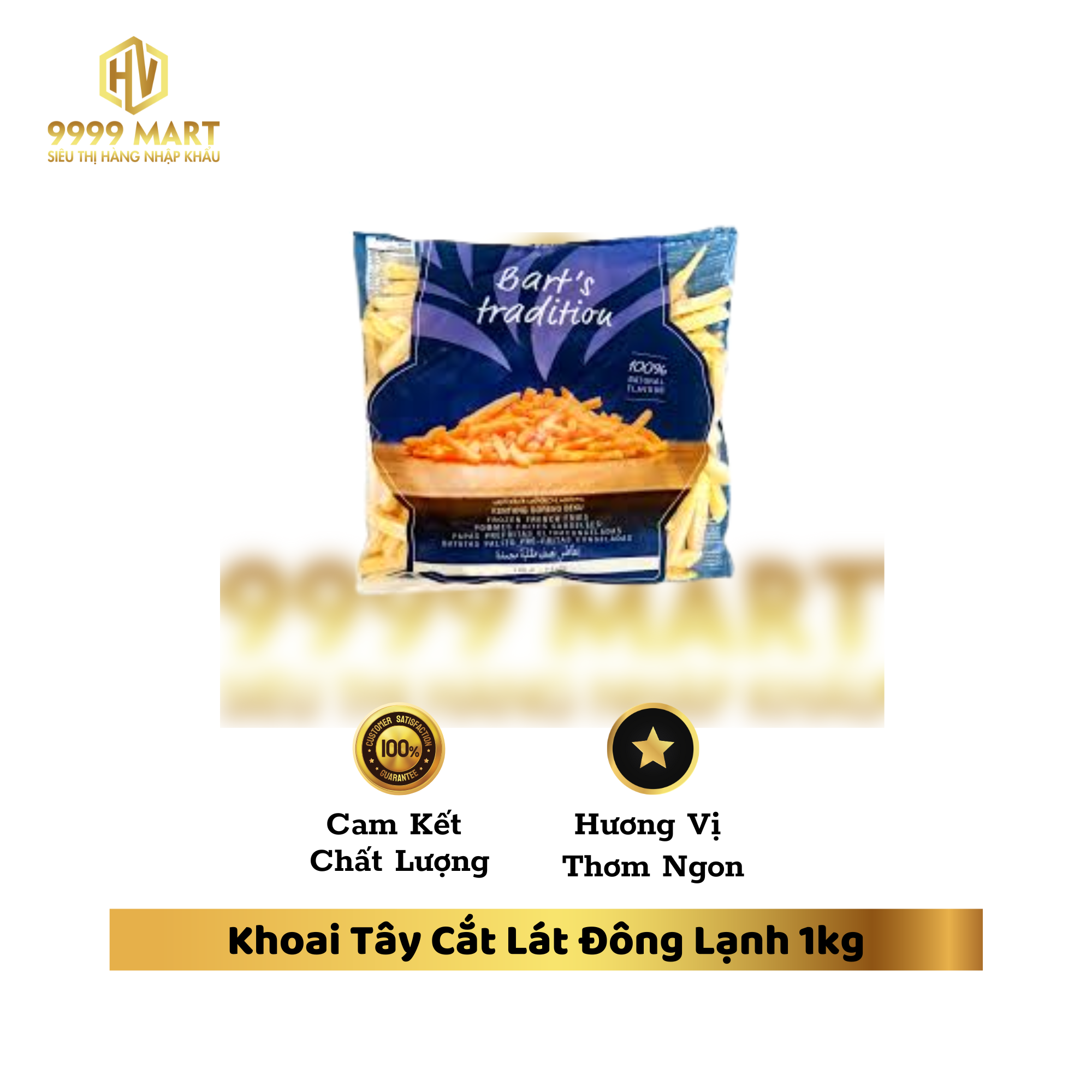 Khoai Tây Cắt Lát Đông Lạnh 1kg