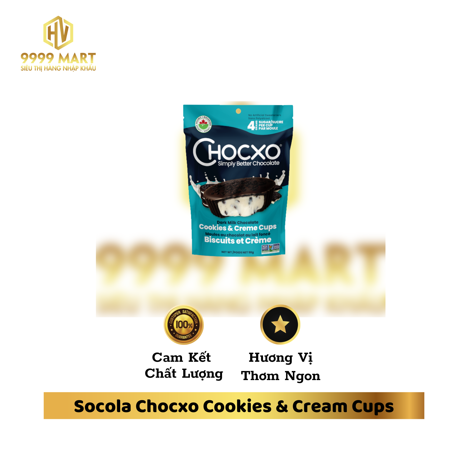 Socola Chocxo Cookies & Cream Cups