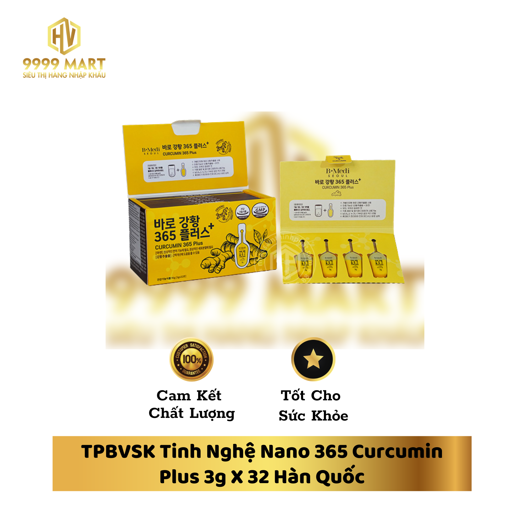 TPBVSK Tinh Nghệ Nano 365 Curcumin Plus 3g X 32 Hàn Quốc