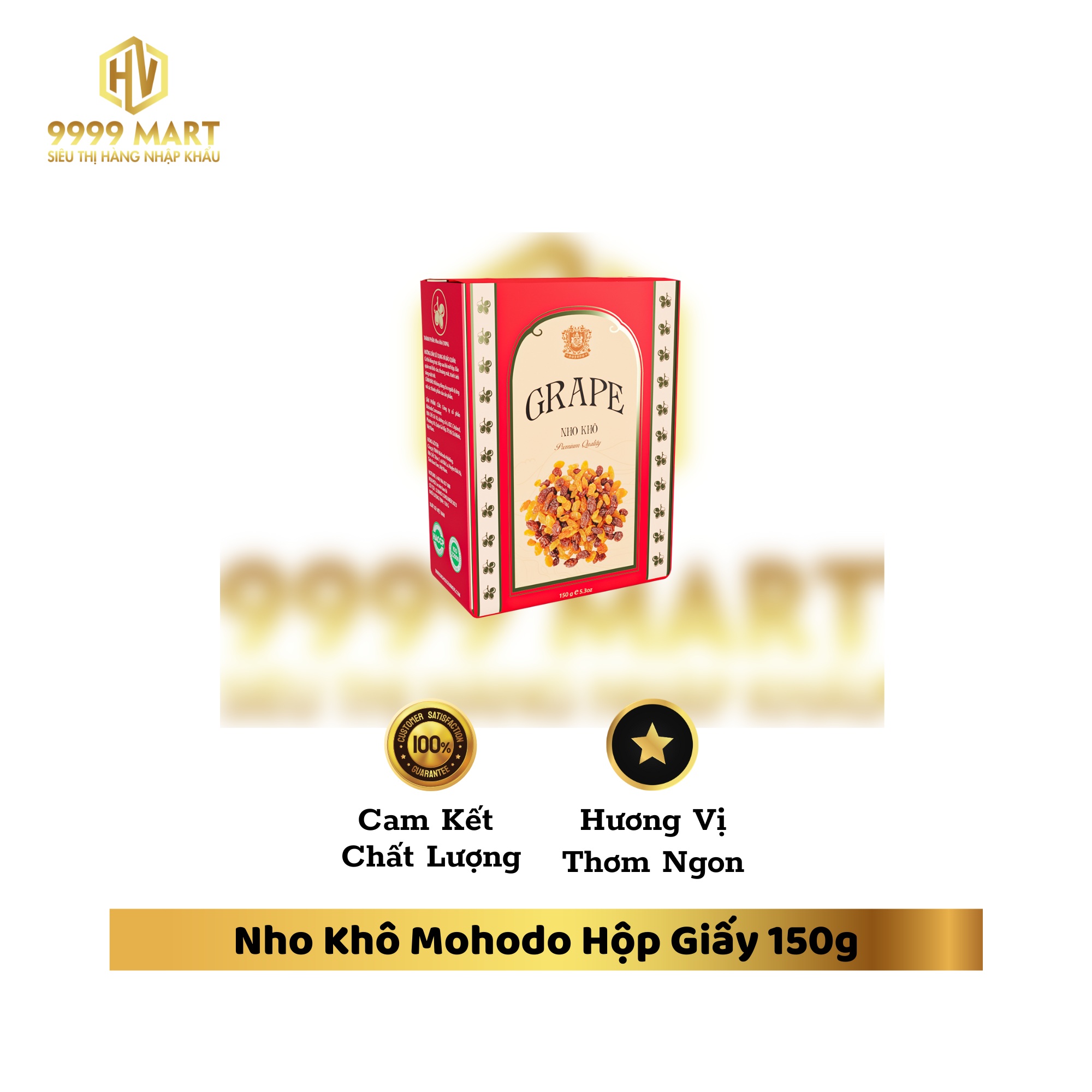 Nho Khô Mohodo Hộp Giấy 150g