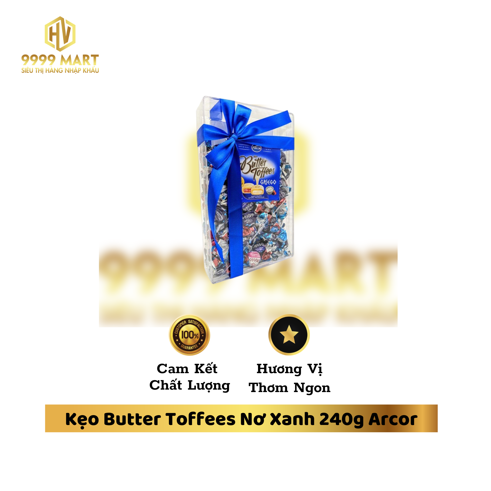 Kẹo Butter Toffees Nơ Xanh 240g Arcor