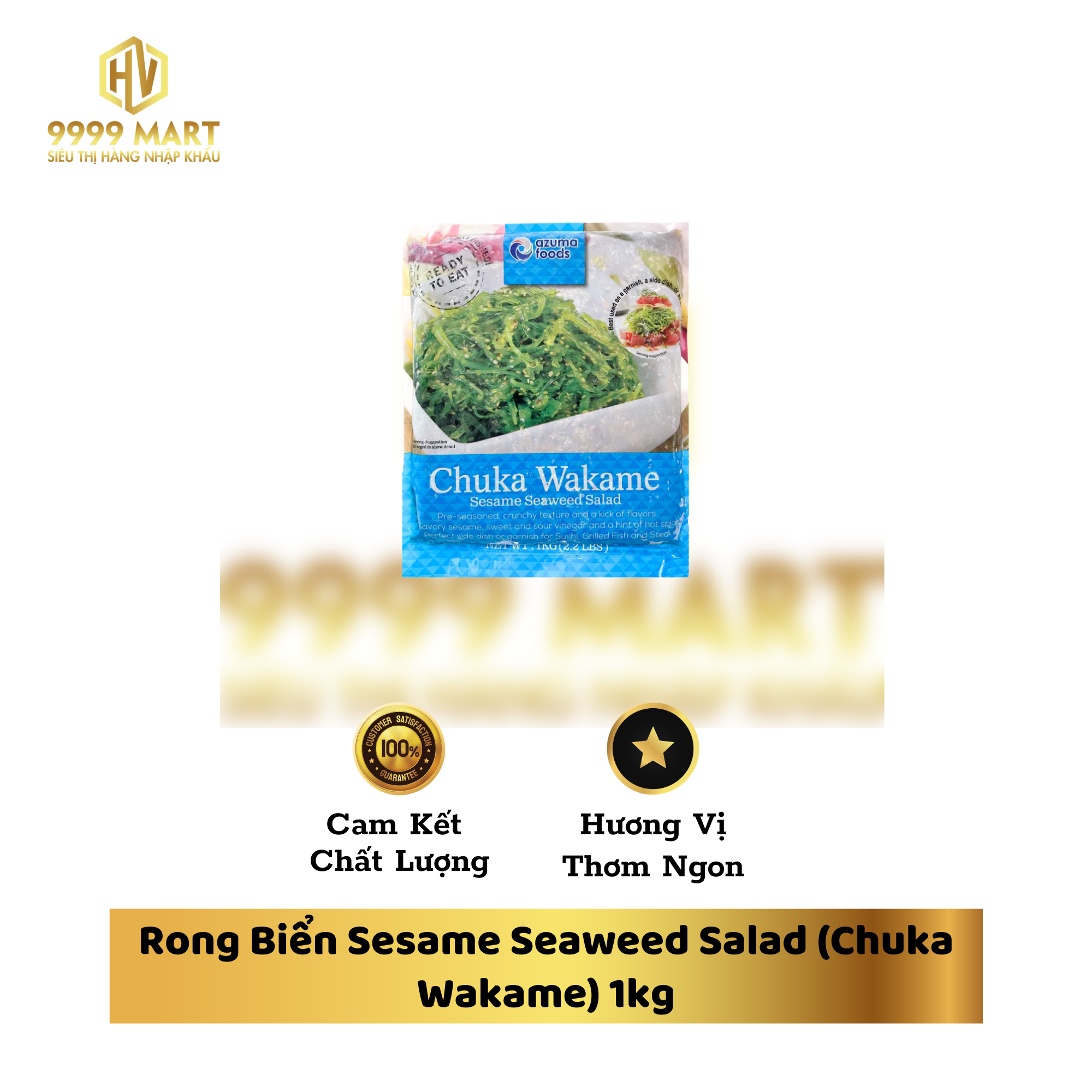 Rong Biển Sesame Seaweed Salad (Chuka Wakame) 1kg