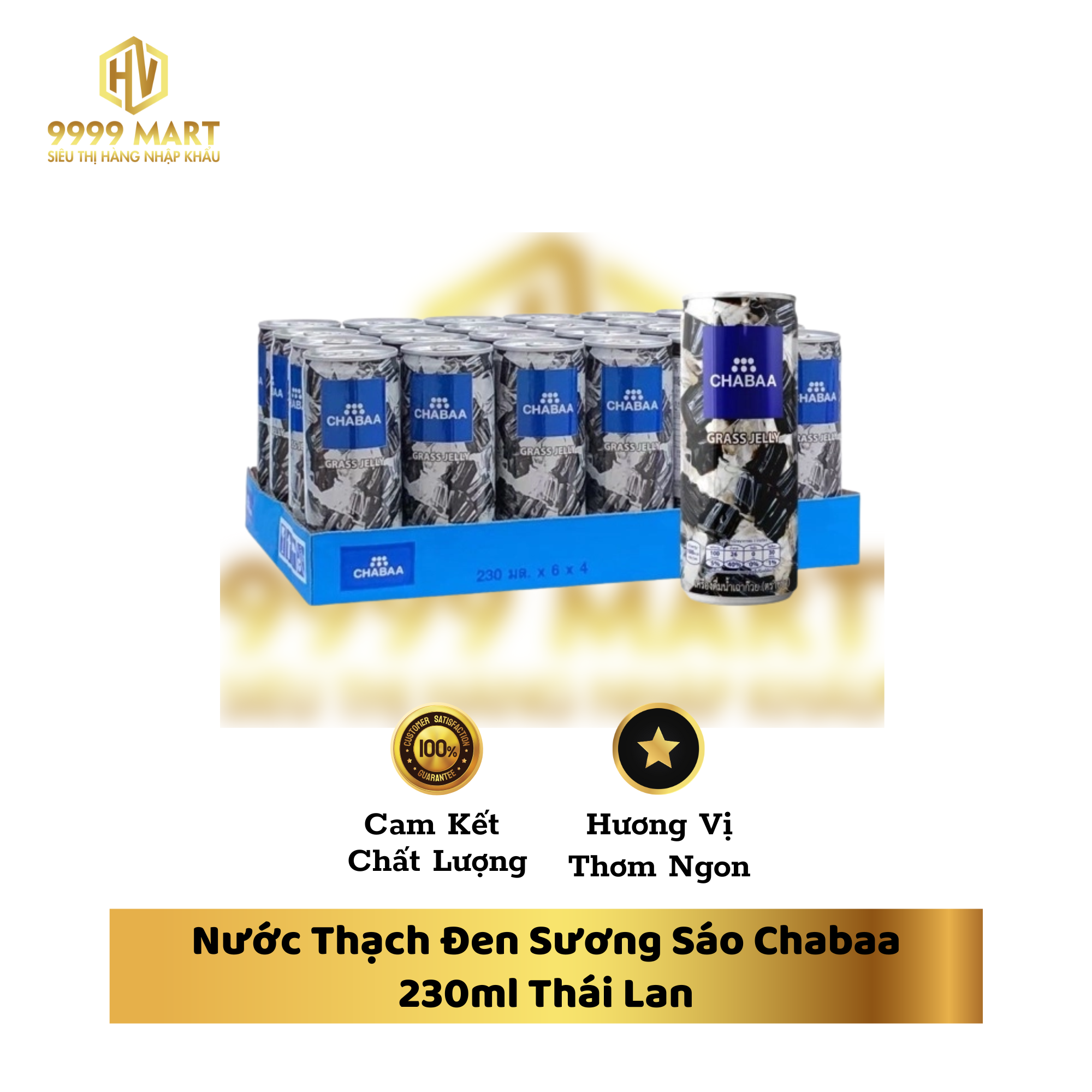 Nước Thạch Đen Sương Sáo Chabaa 230ml Thái Lan