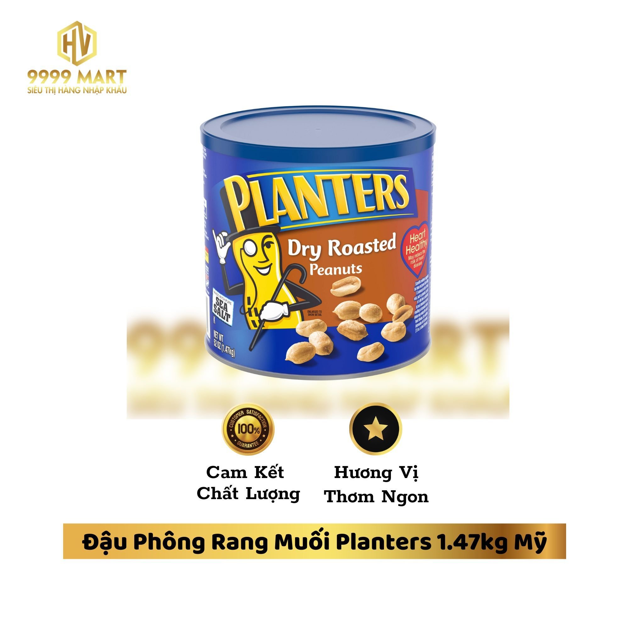 Đậu Phông Rang Muối Planters 1.47kg Mỹ