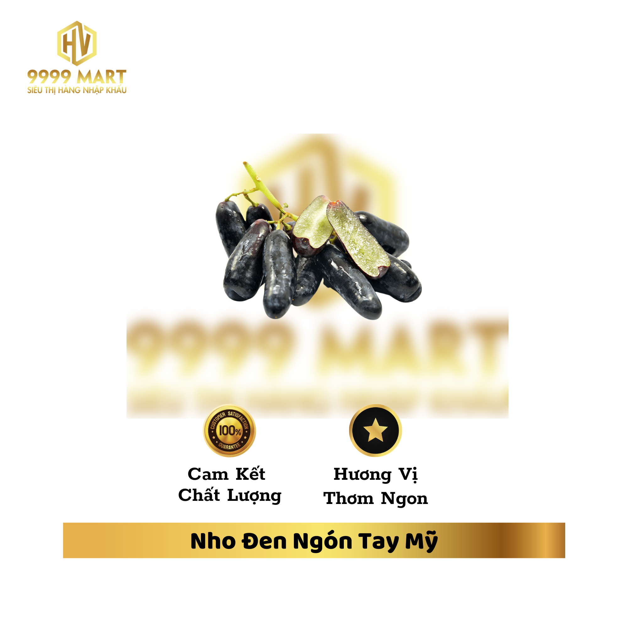 Nho Đen Ngón Tay Mỹ