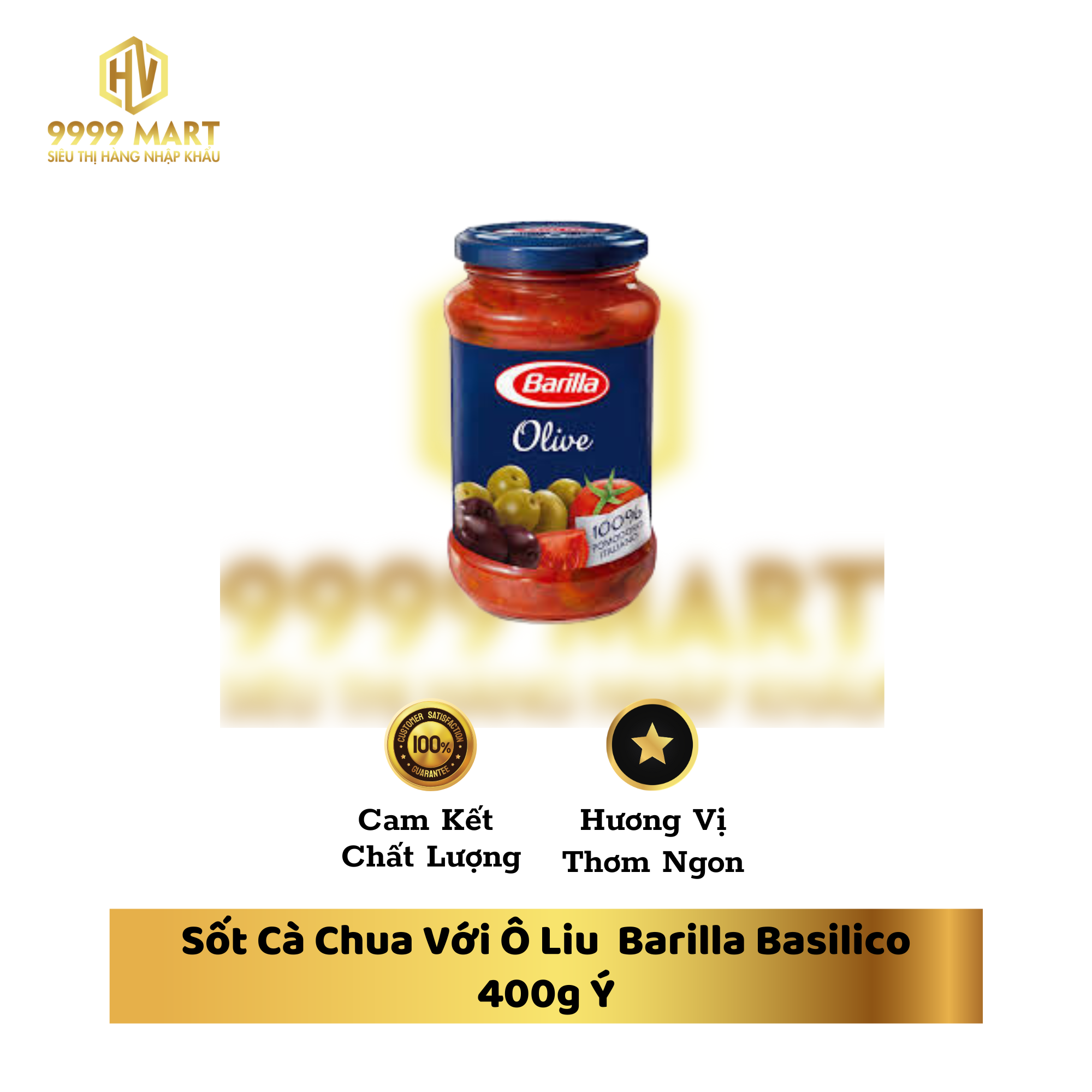 Sốt Cà Chua Với Ô Liu Barilla Basilico 400g Ý