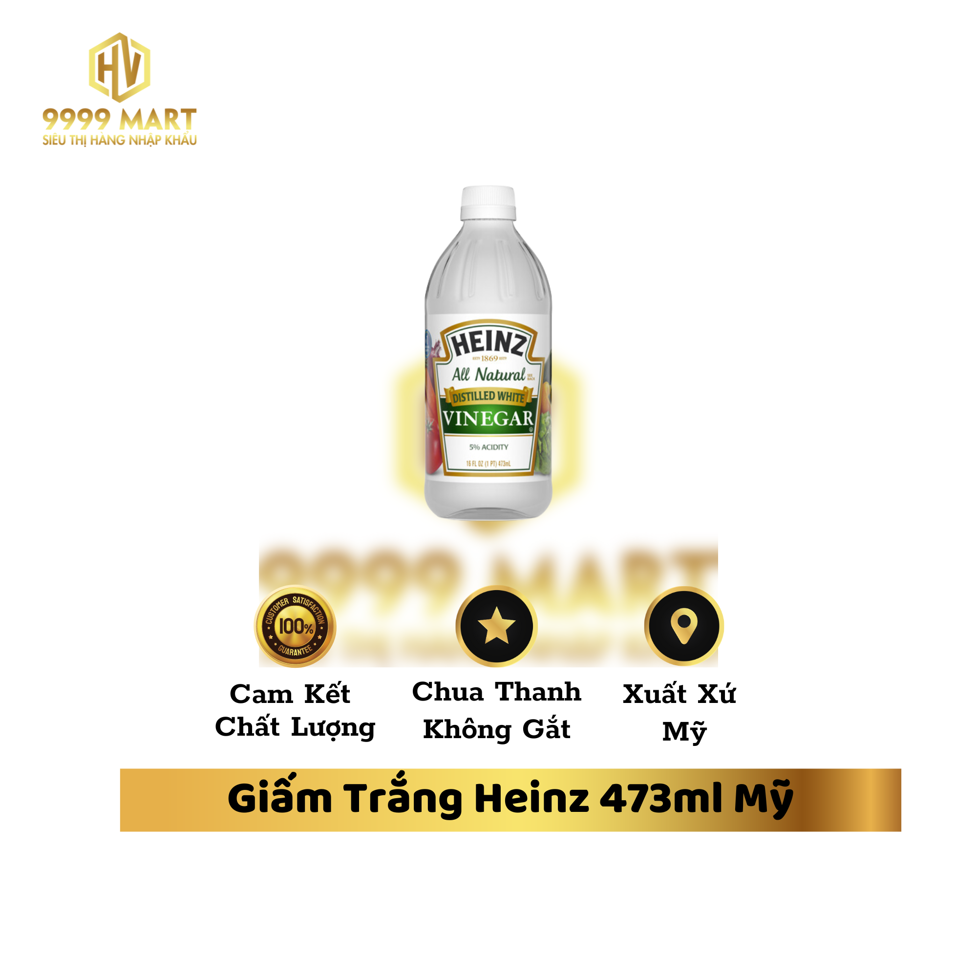 Giấm Trắng Heinz 473ml Mỹ