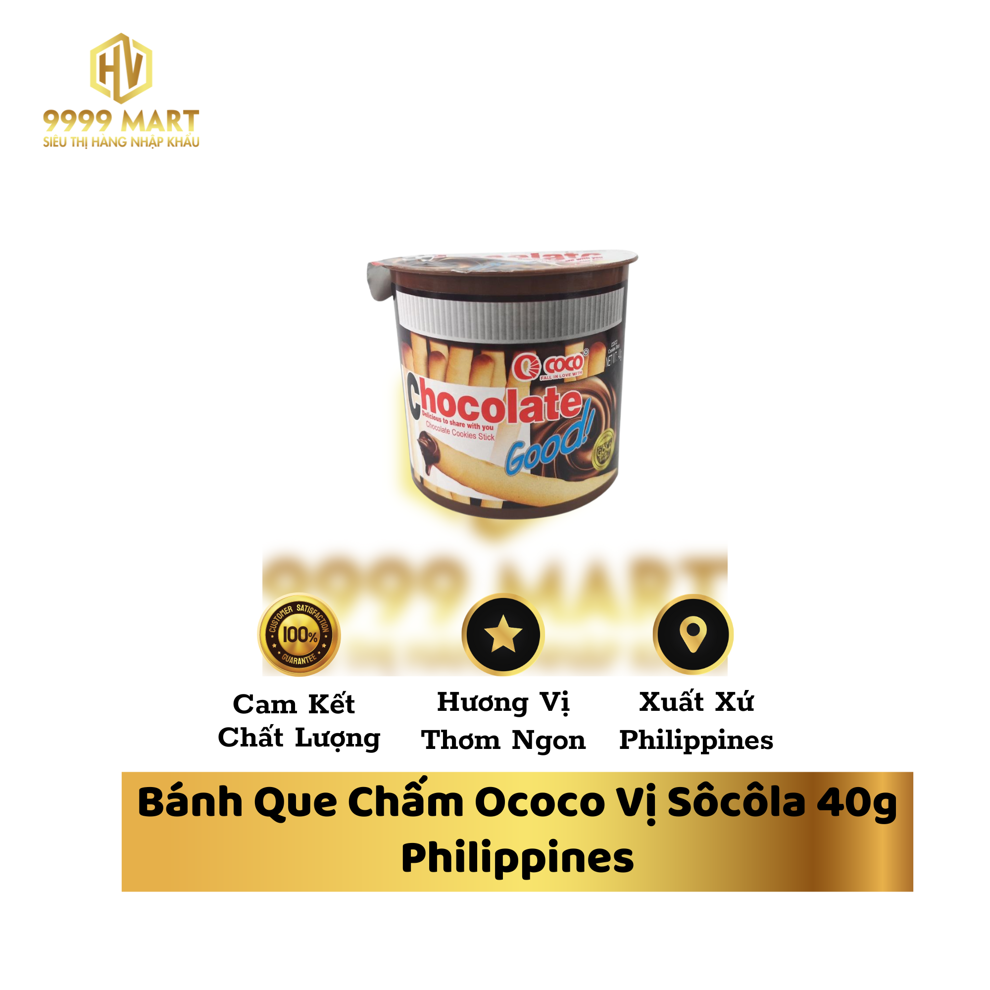 Bánh Que Chấm Ococo Vị Sôcôla 40g Philippines