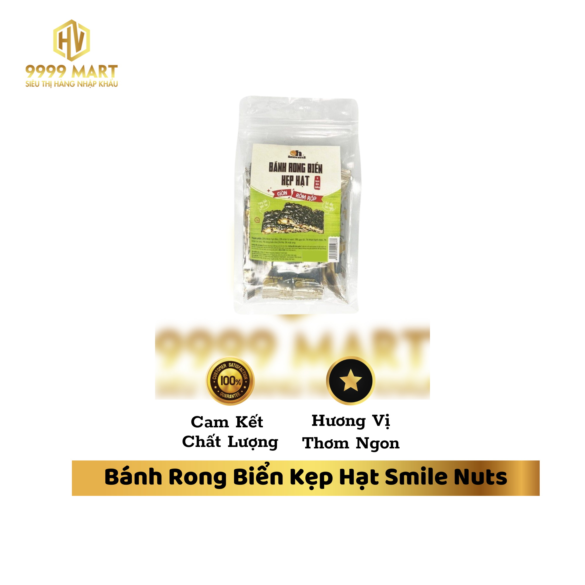 Bánh Rong Biển Kẹp Hạt Smile Nuts