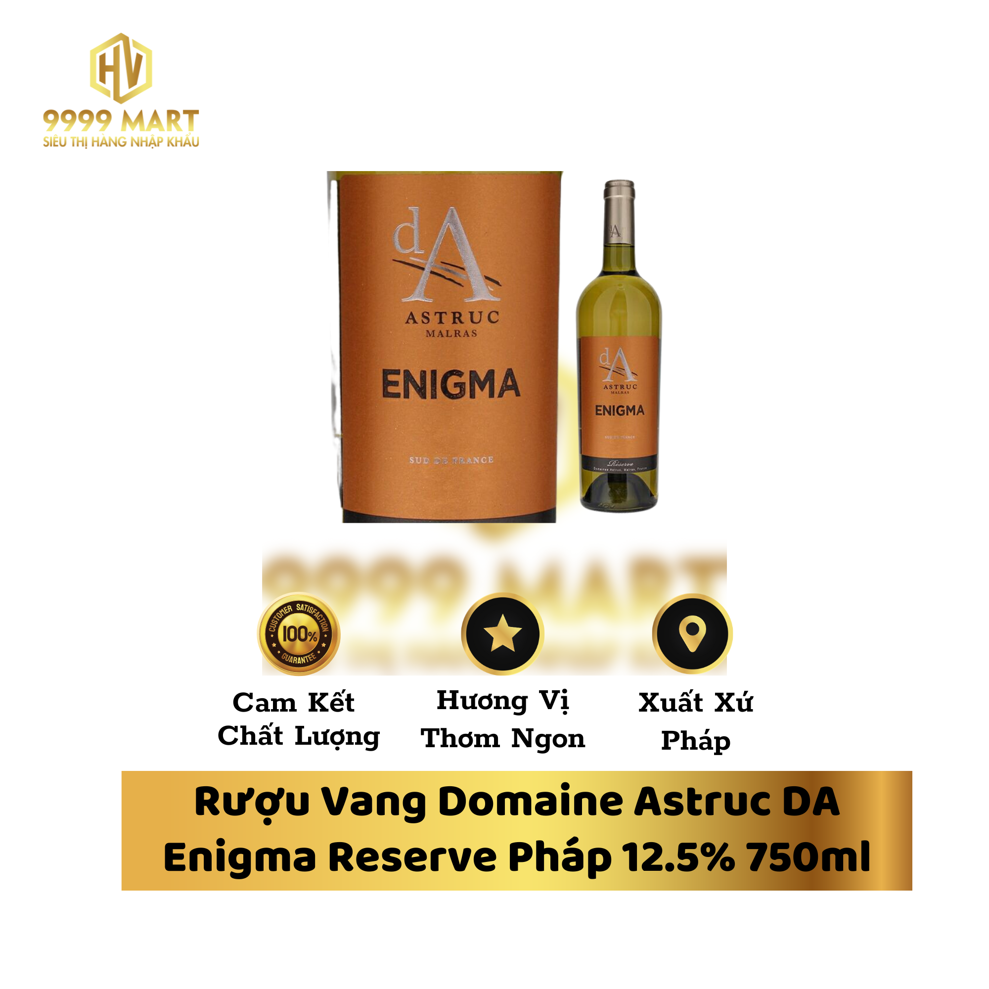 Rượu Vang Domaine Astruc DA Enigma Reserve Pháp 12.5% 750ml