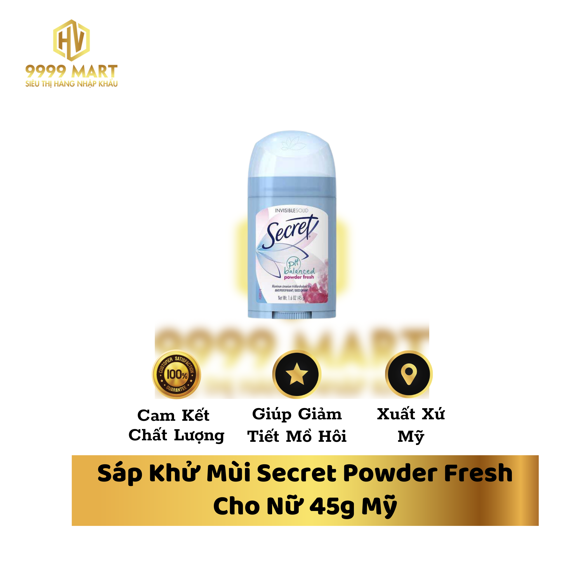 Sáp Khử Mùi Secret Powder Fresh Cho Nữ 45g Mỹ
