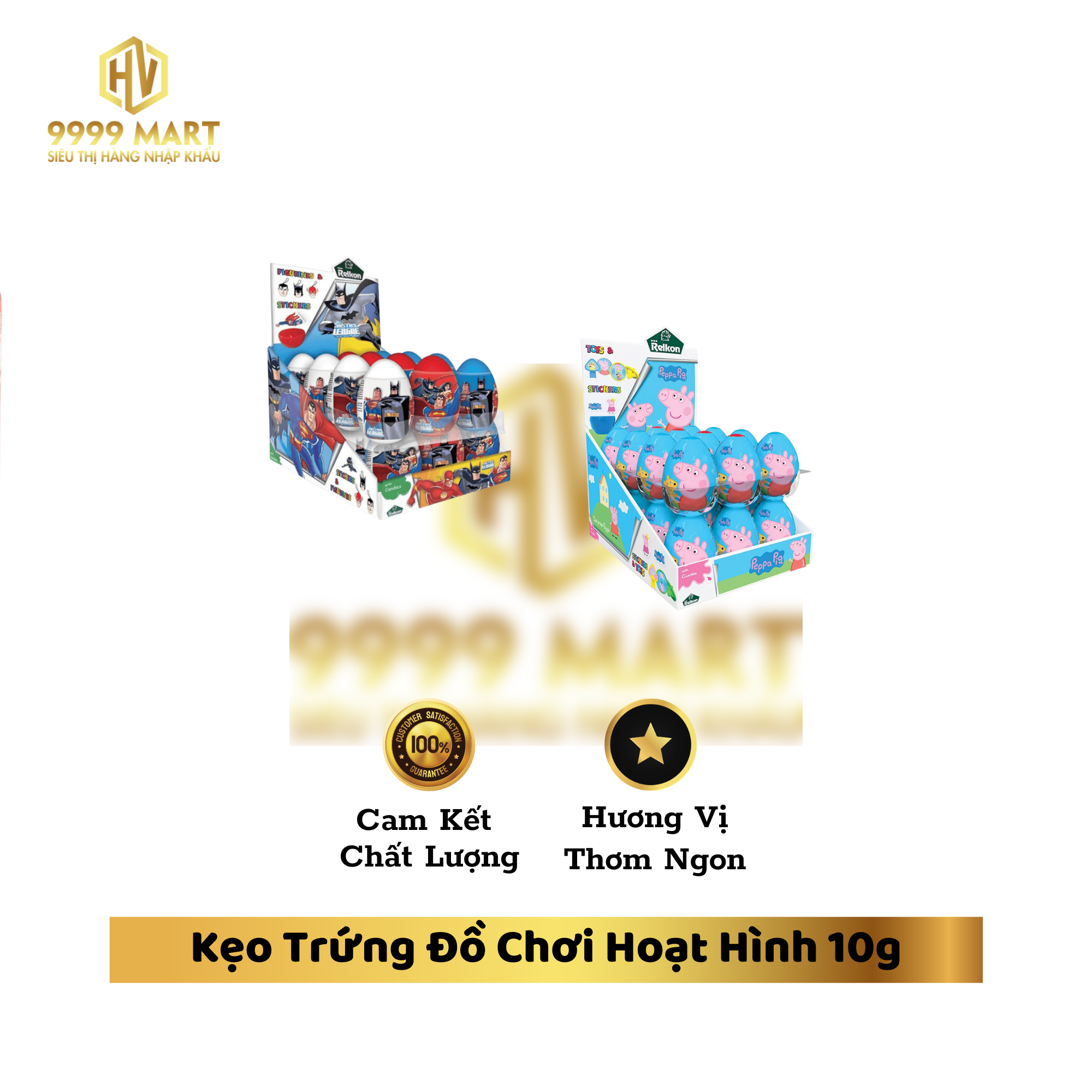 Kẹo Trứng Đồ Chơi Hoạt Hình 10g