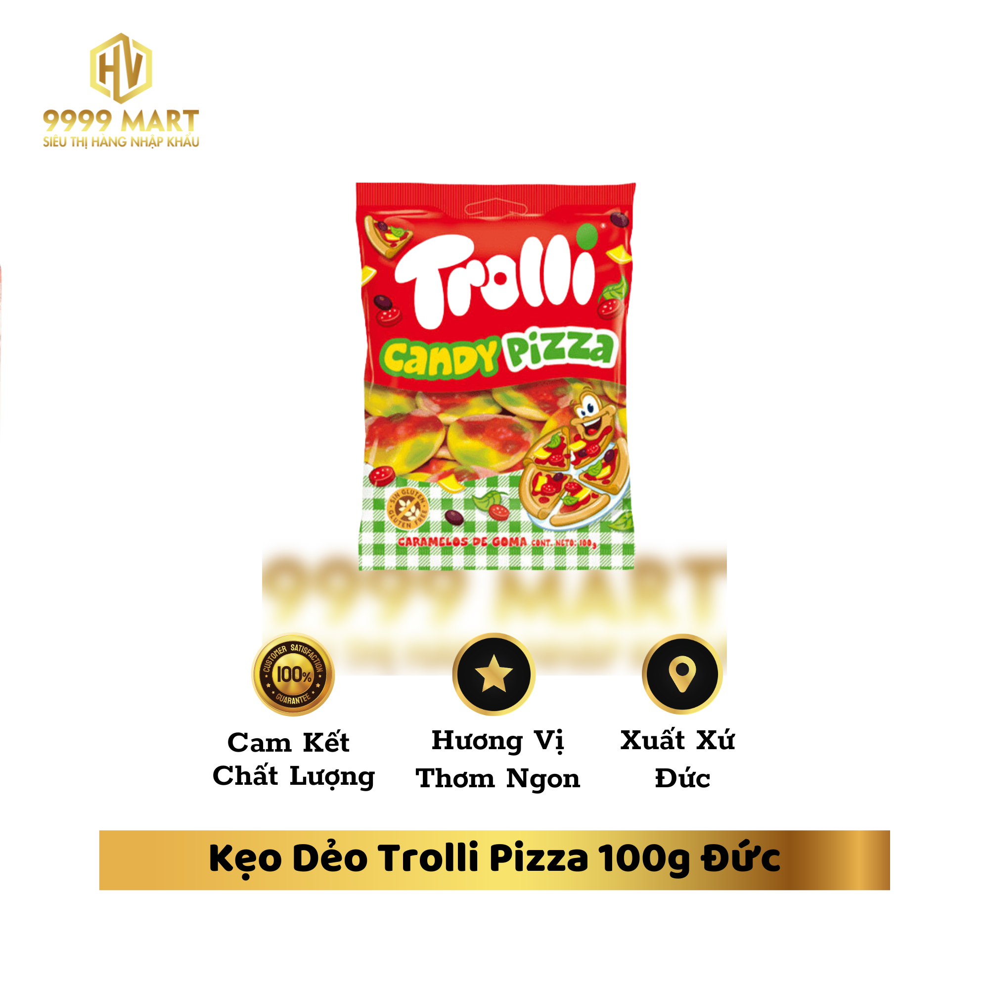 Kẹo Dẻo Trolli Pizza 100g Đức