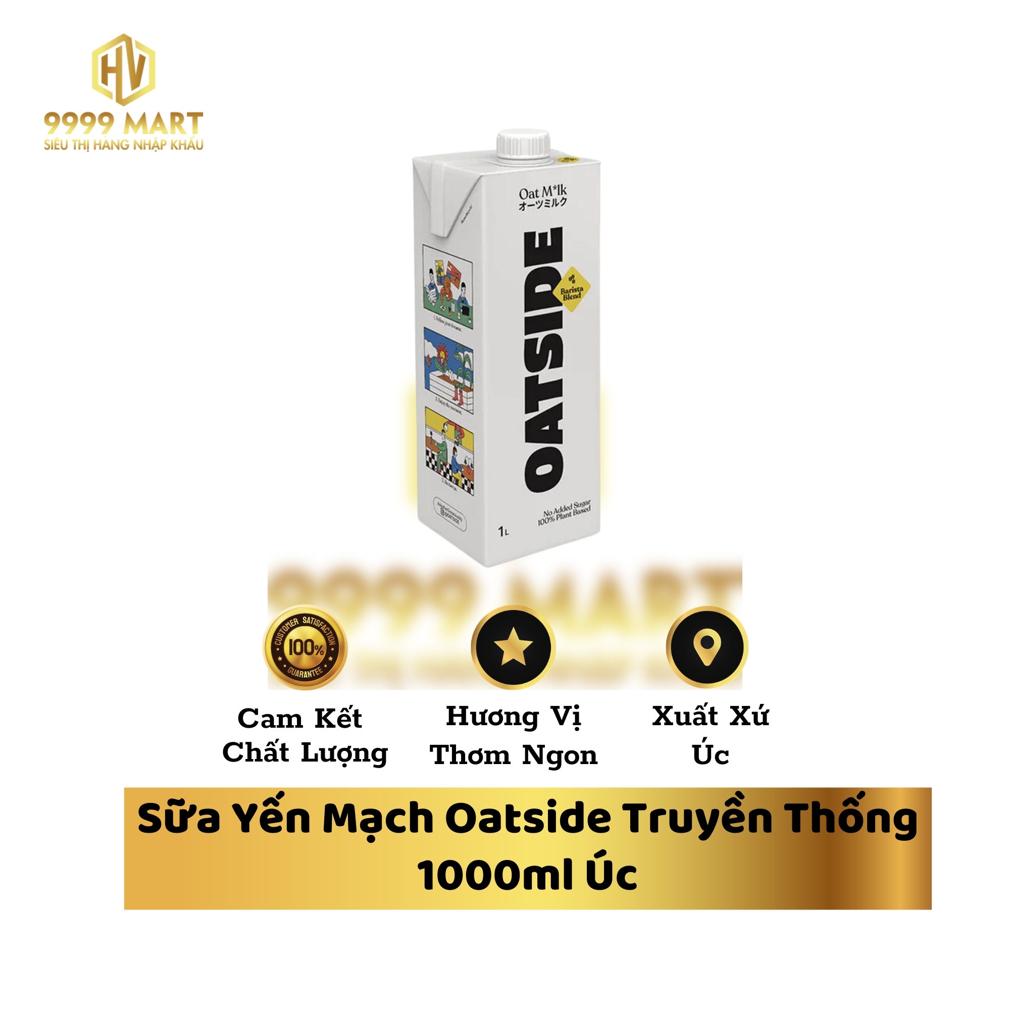 Sữa Yến Mạch Oatside Truyền Thống 1000ml Úc