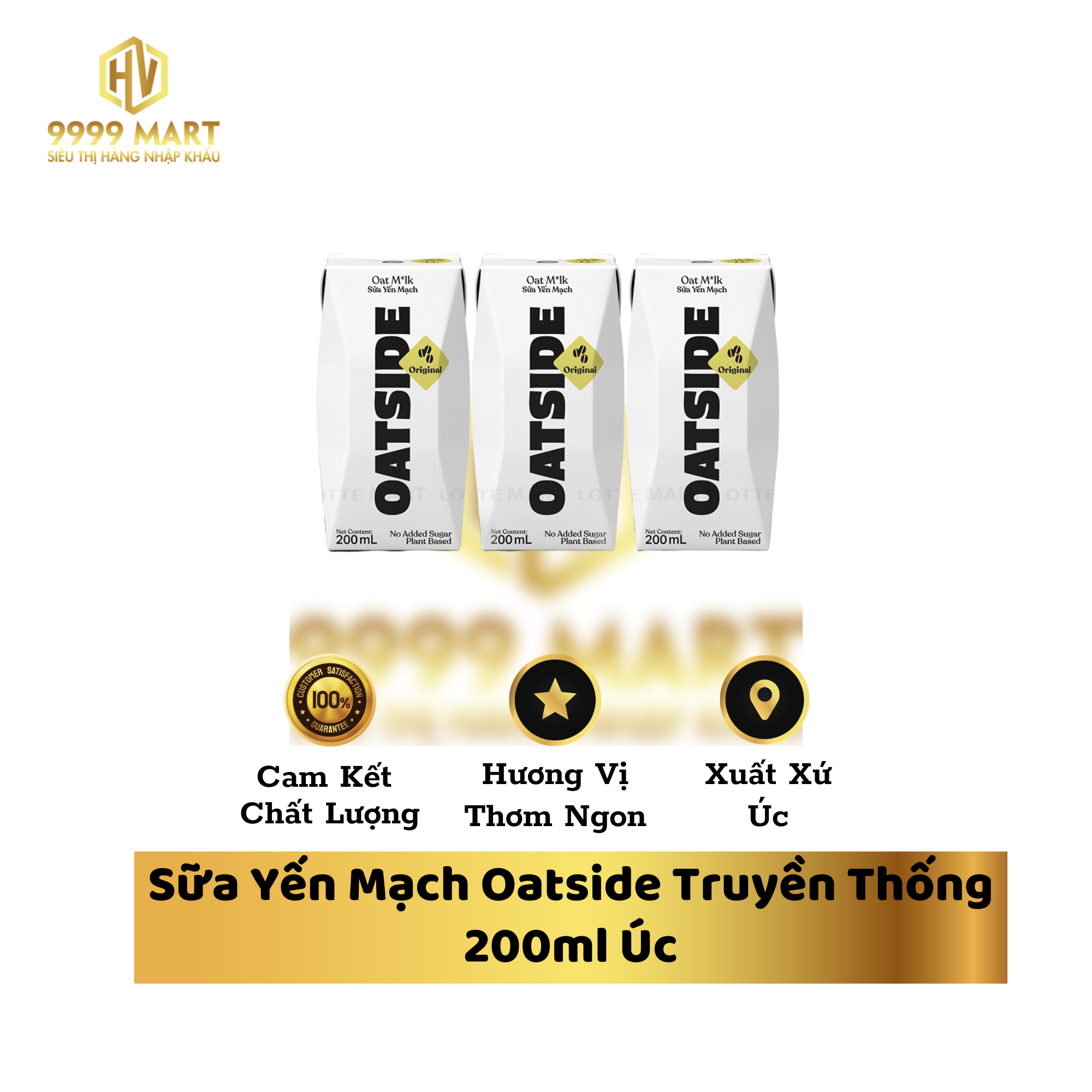 Sữa Yến Mạch Oatside Truyền Thống 200ml Úc