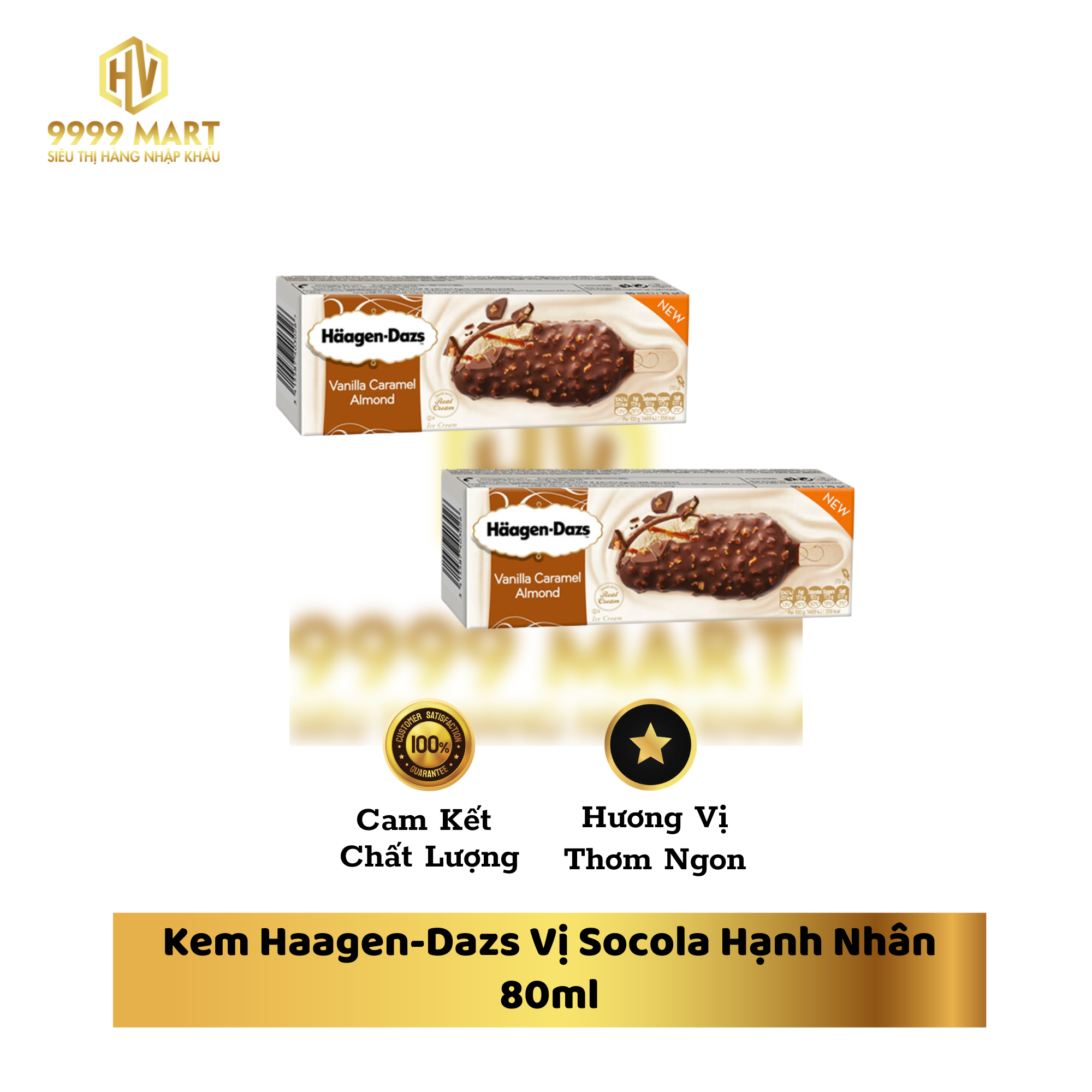 Kem Haagen-Dazs Vị Socola Hạnh Nhân 80ml